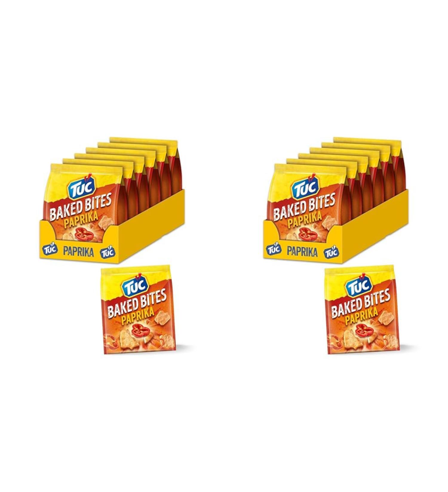 Buy TUC Baked Bits Paprika 110g - Large Pack of 12 Mini-Cracker Snacks | International Shipping - Buy Online on SooperMarket.com