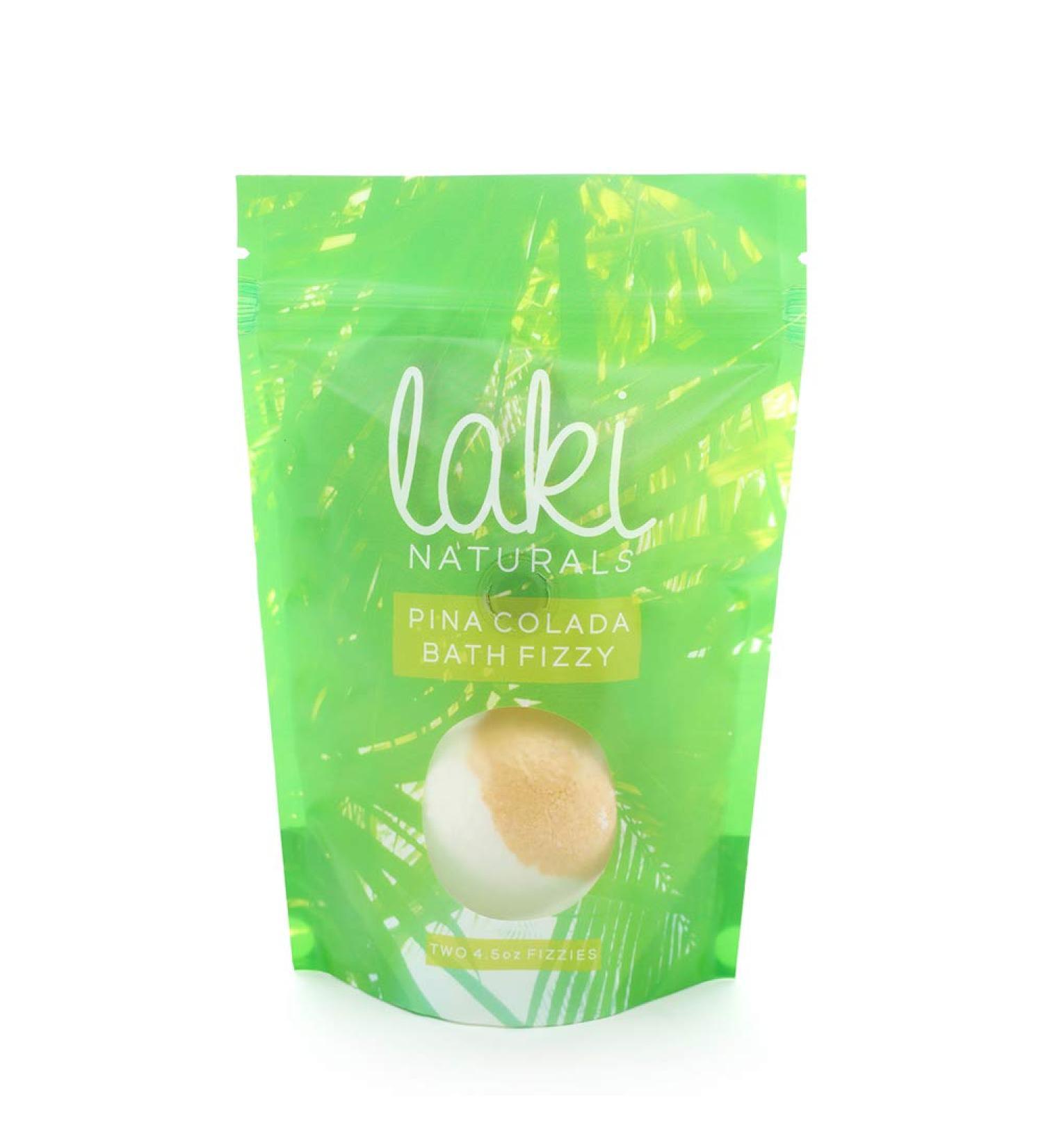 Laki Naturals Pina Colada Bath Fizzies - Natural Aromatherapy Bath Bombs - Buy Online on SooperMarket.com