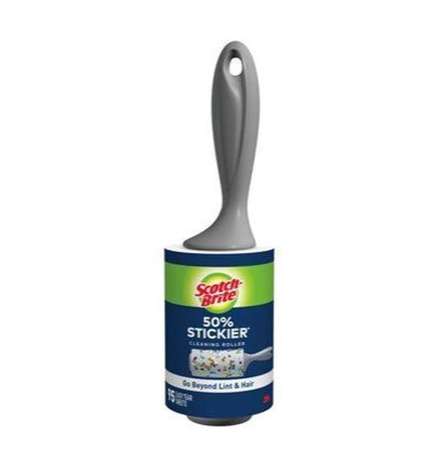 3M 50% Stickier Scotch-Brite Lint Roll: 4 in. width (Natural) / 95 sheets