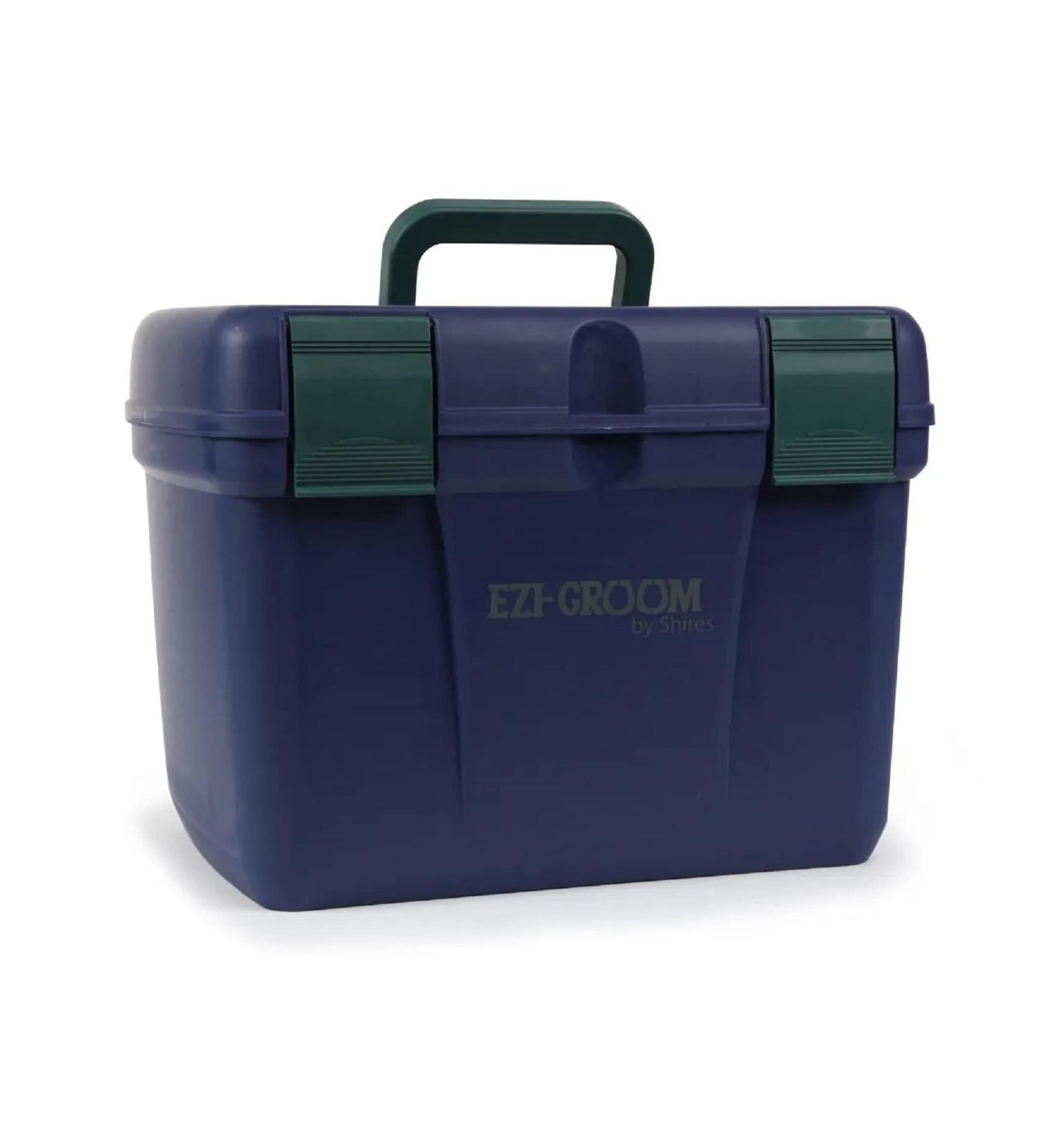 Shires Deluxe Grooming Tack Box Navy Blue