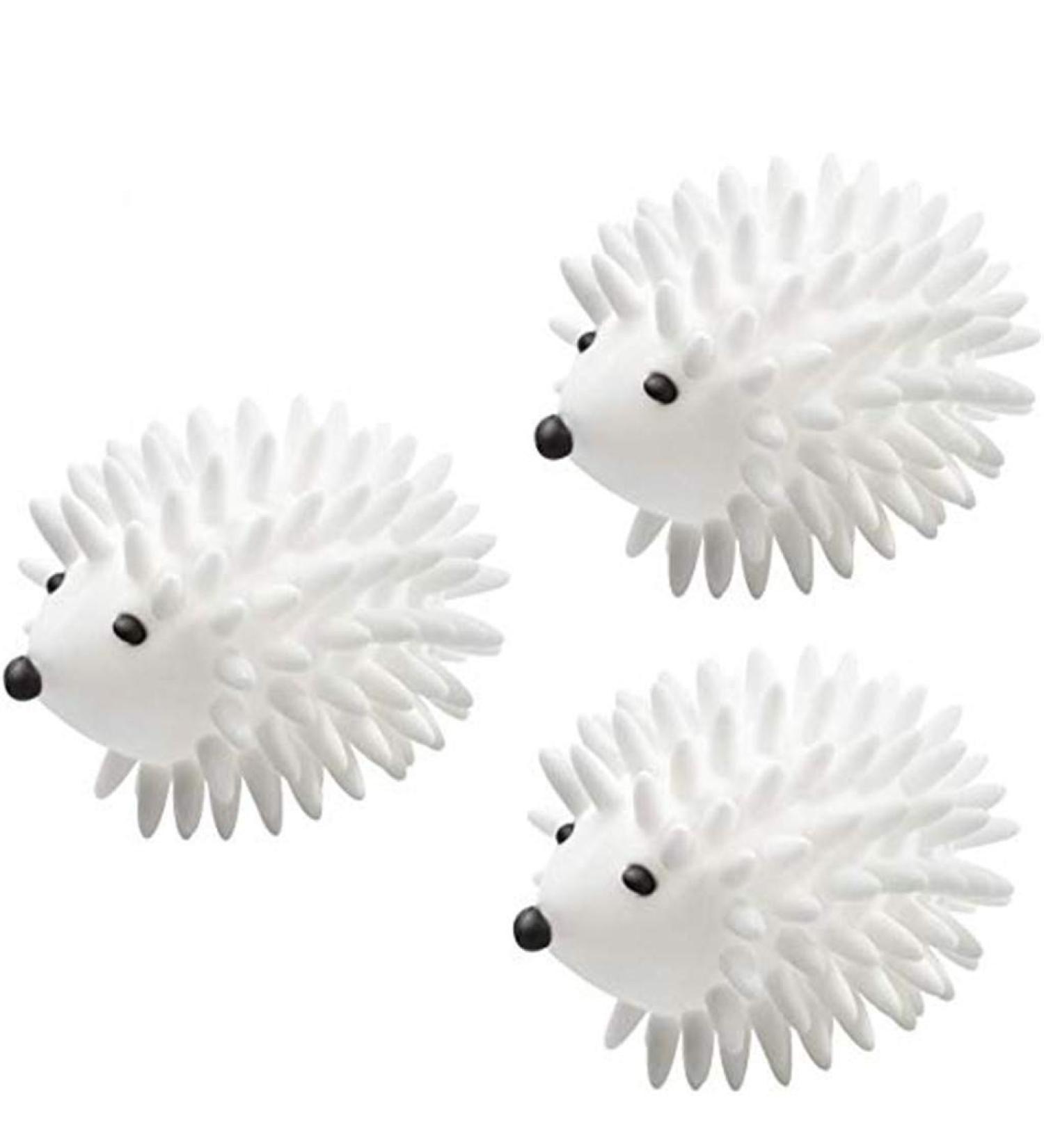 YJYdada Cleaning Supplies 3pcs Hedgehog Dryer Ball Reusable Dryer for Dryer Machine Anti Static Ball (White) - Buy Online on SooperMarket.com