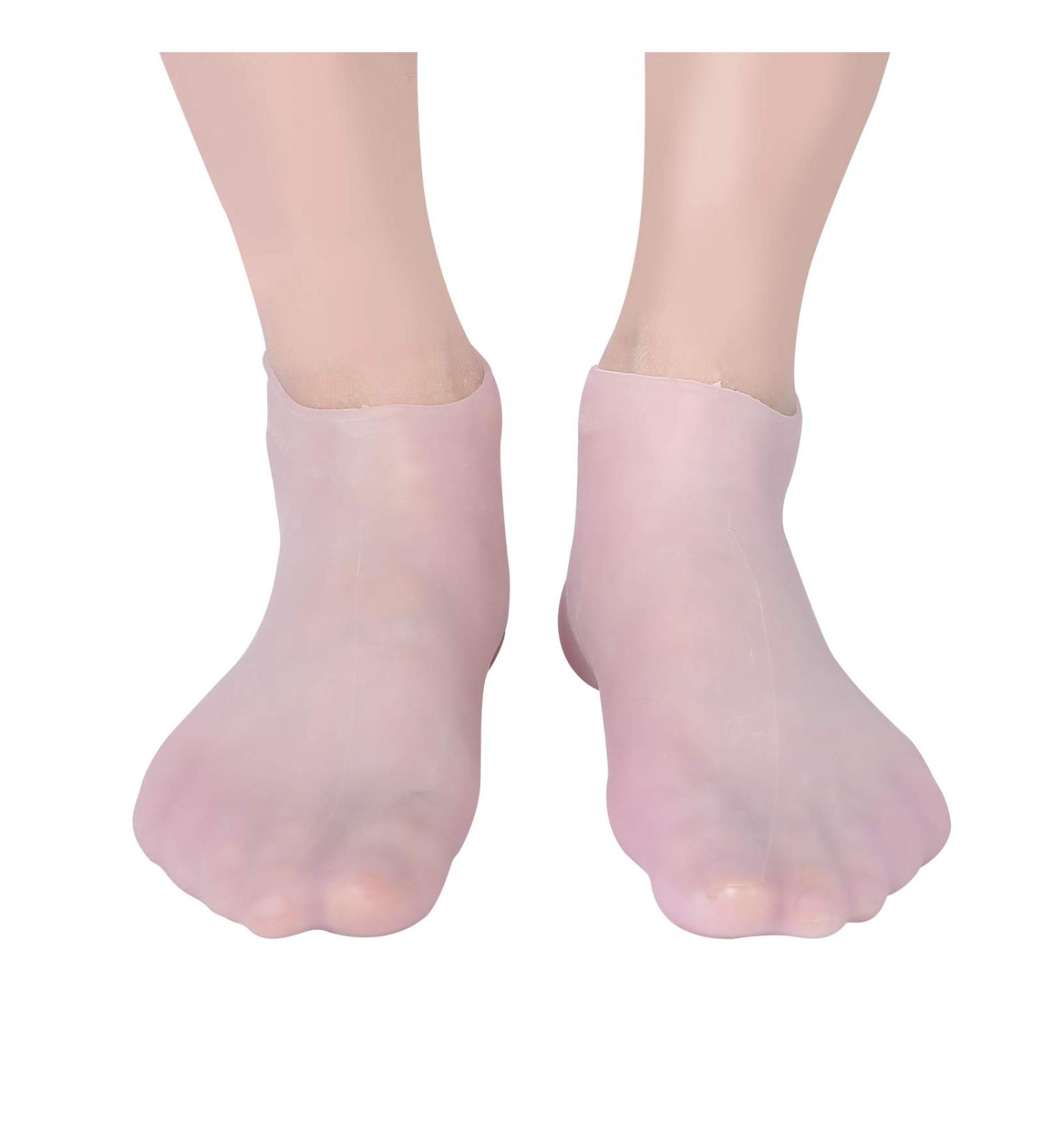 Moisturizing Socks for Soft Skin | ANGGREK Exfoliating Anti-Cracking Pedicure Socks (XL 42-44) - International Shipping Available - Buy Online on SooperMarket.com