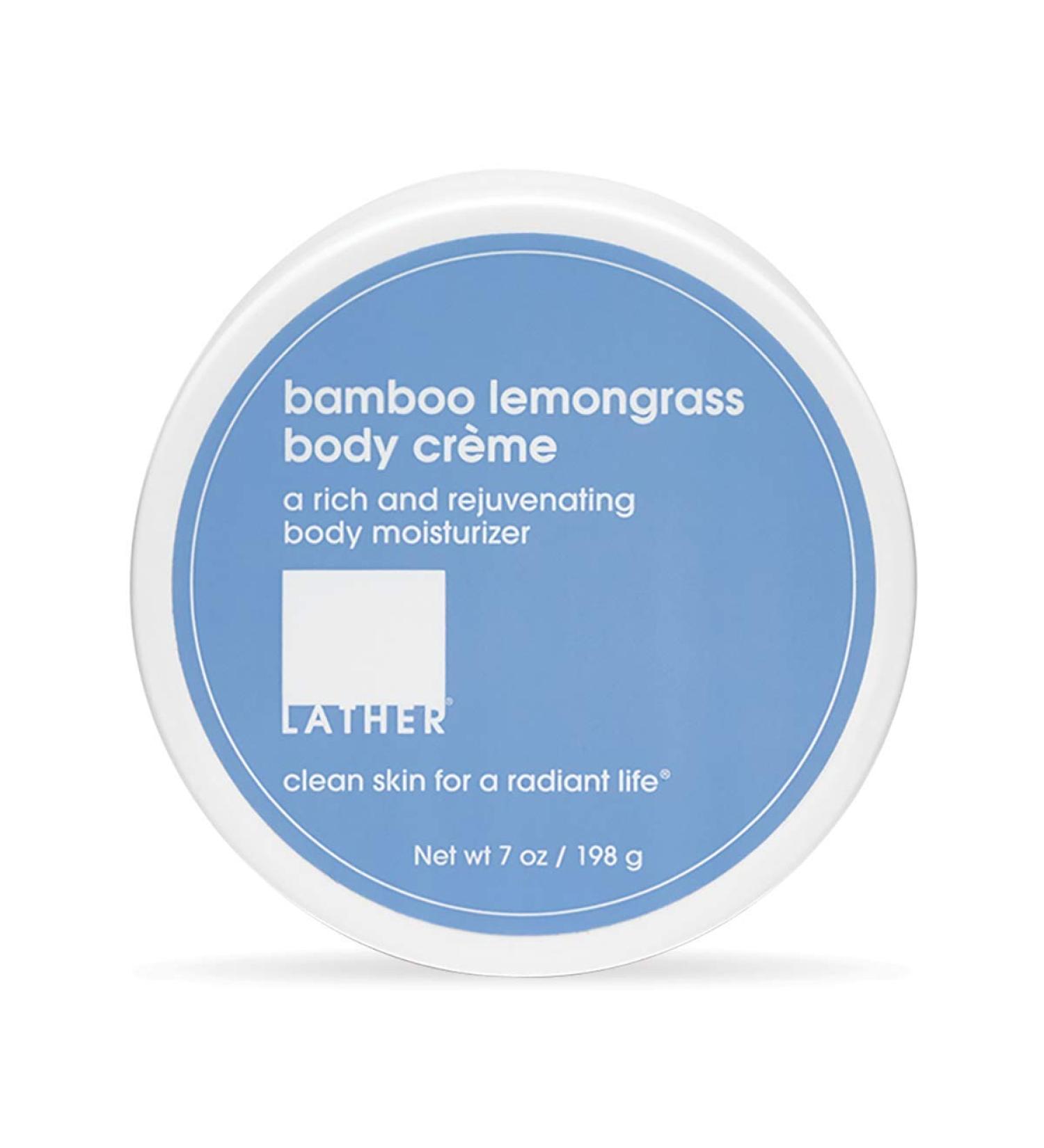 LATHER Bamboo Lemongrass Whipped Body Butter - Deep Hydrating Body Cream Non-Greasy Moisturizer with Essential Oils - 7 Oz - International Shipping Available - Buy Online on SooperMarket.com