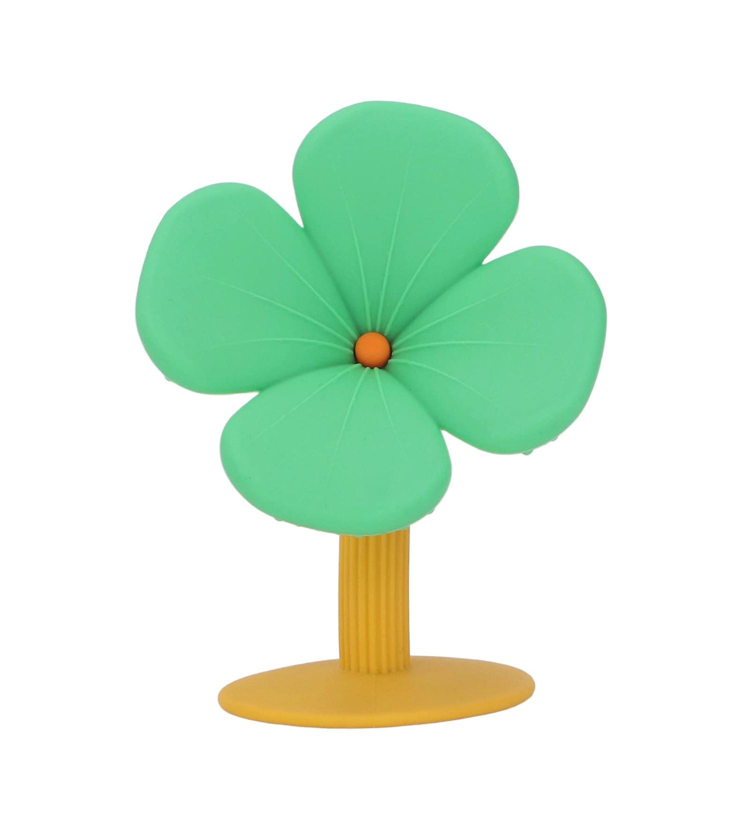 Silicone Baby Teething Toy Teether for Gum Pain Relief - Green Orange - Buy Online on SooperMarket.com