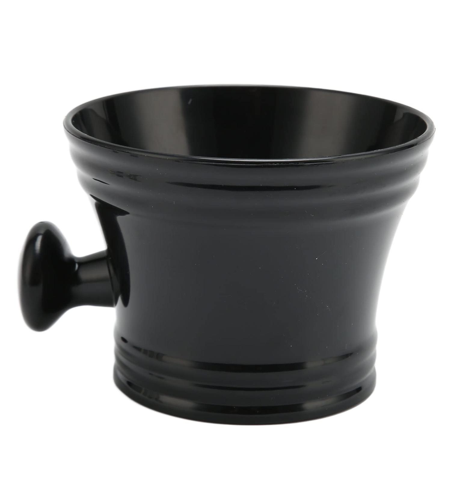 Buy Large Black Shaving Soap Bowl - Lightweight Plastic Shaving Mug for Men | International Shipping Available - Buy Online on SooperMarket.com