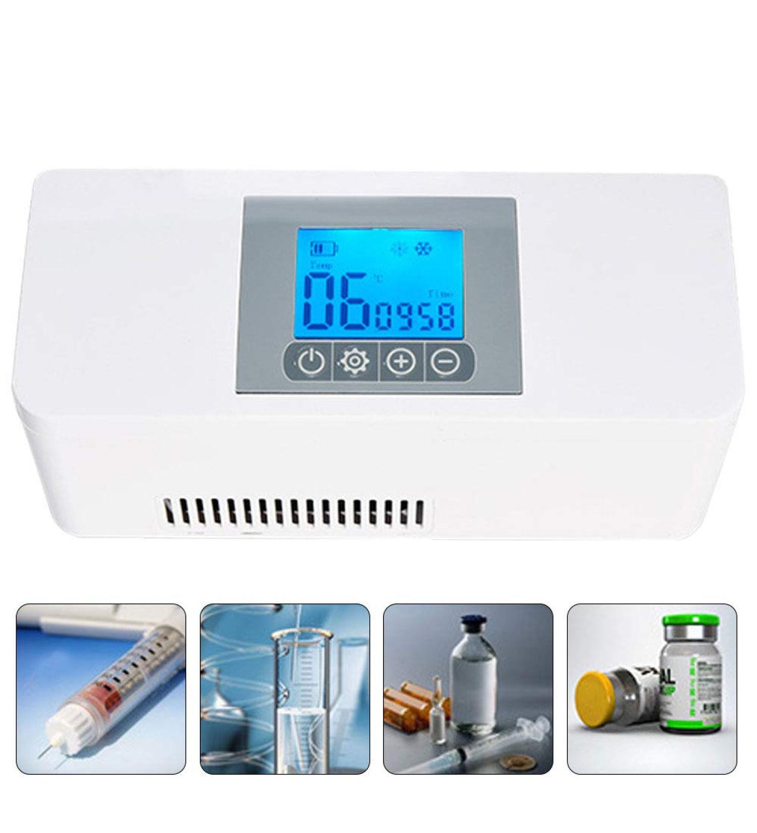 Mini Fridge Insulin Cooler Portable Fridge Cooler Interferon Vaccine Eye Drops for Cold Storage Suitable for Car/Travel/Aircraft - Buy Online on SooperMarket.com