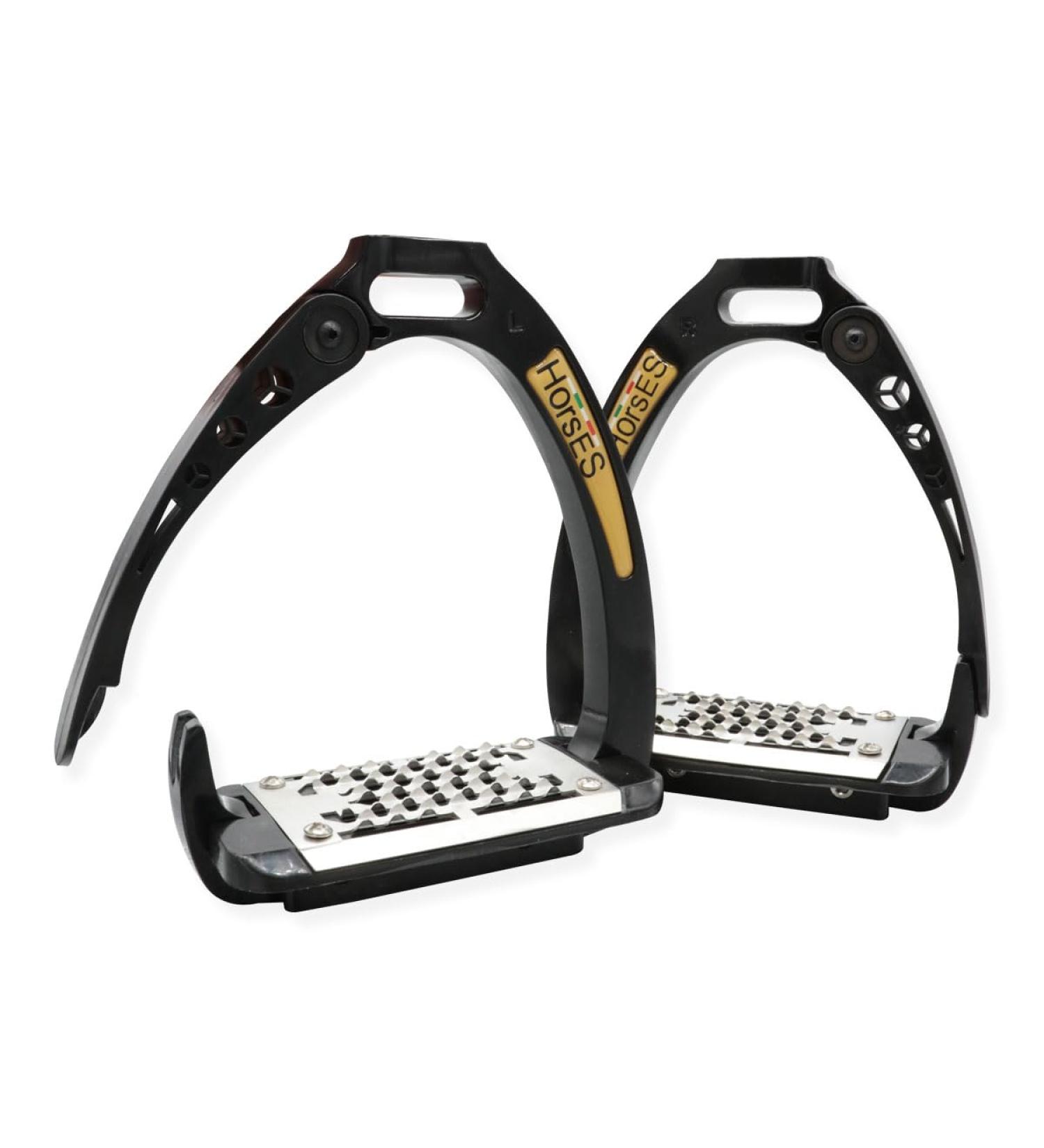 Horses Safety Stirrups - Maximum Safety & Comfort for Knights | Modern Black Design - Buy Online on SooperMarket.com