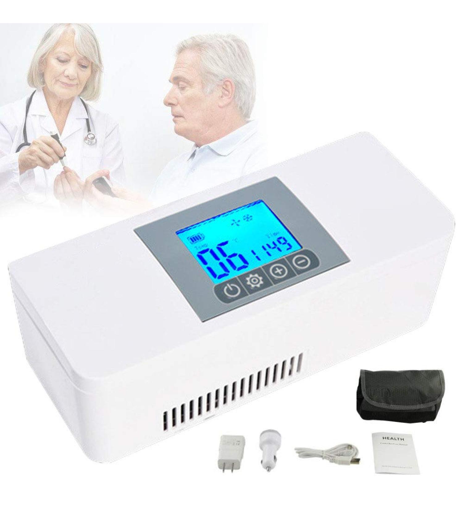 Insulin Refrigerator Mini Fridge 2-8 C Medical Refrigerator Camping Fridge Refrigerated Insulin/interferon/Growth Hormone/Vaccine/Eye Drops and Other Medicines - Buy Online on SooperMarket.com