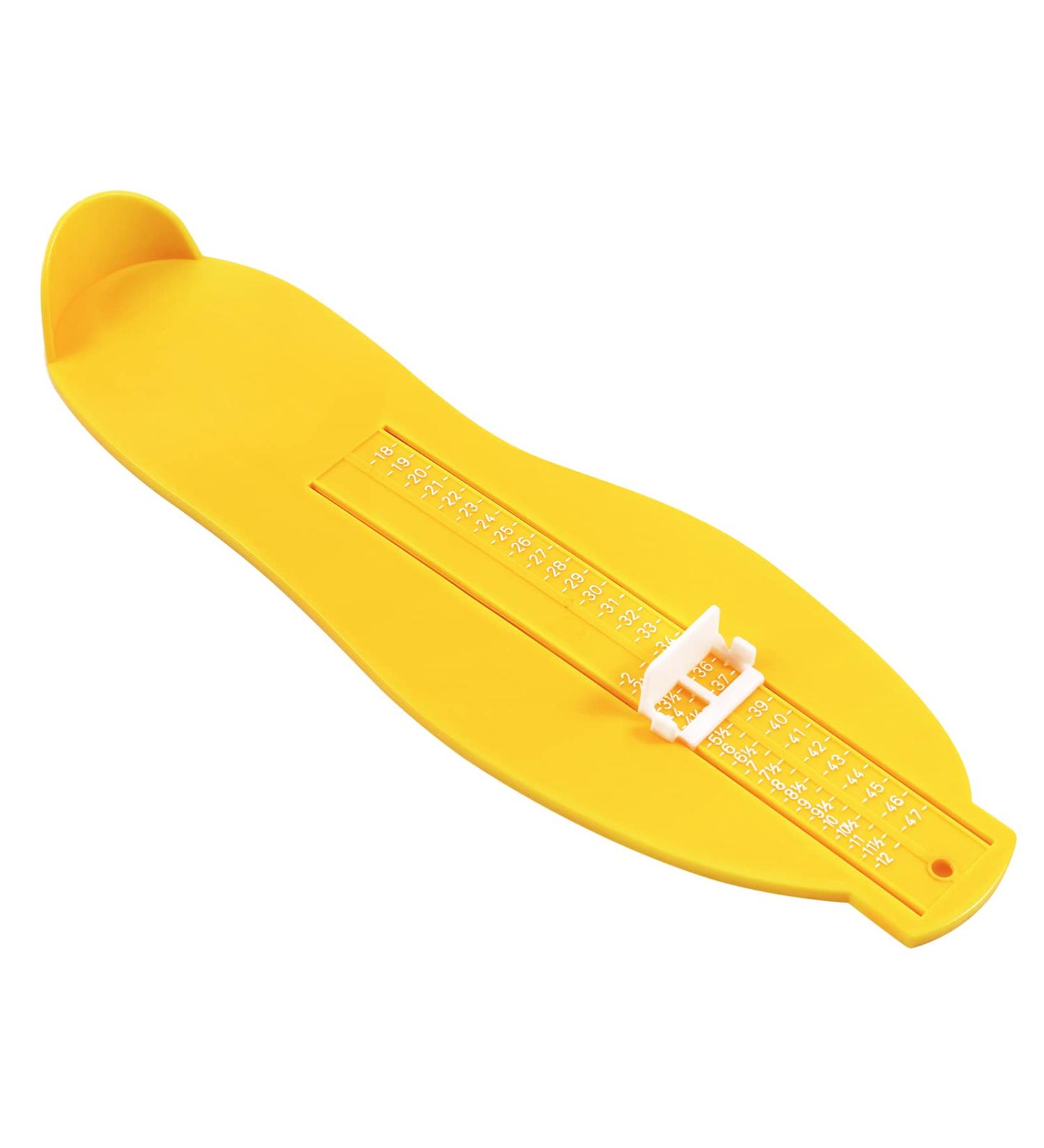 Healifty Shoe Sizer Measuring Device for Adults and Kids - Yellow Foot Measurement Gauge - Buy Online on SooperMarket.com