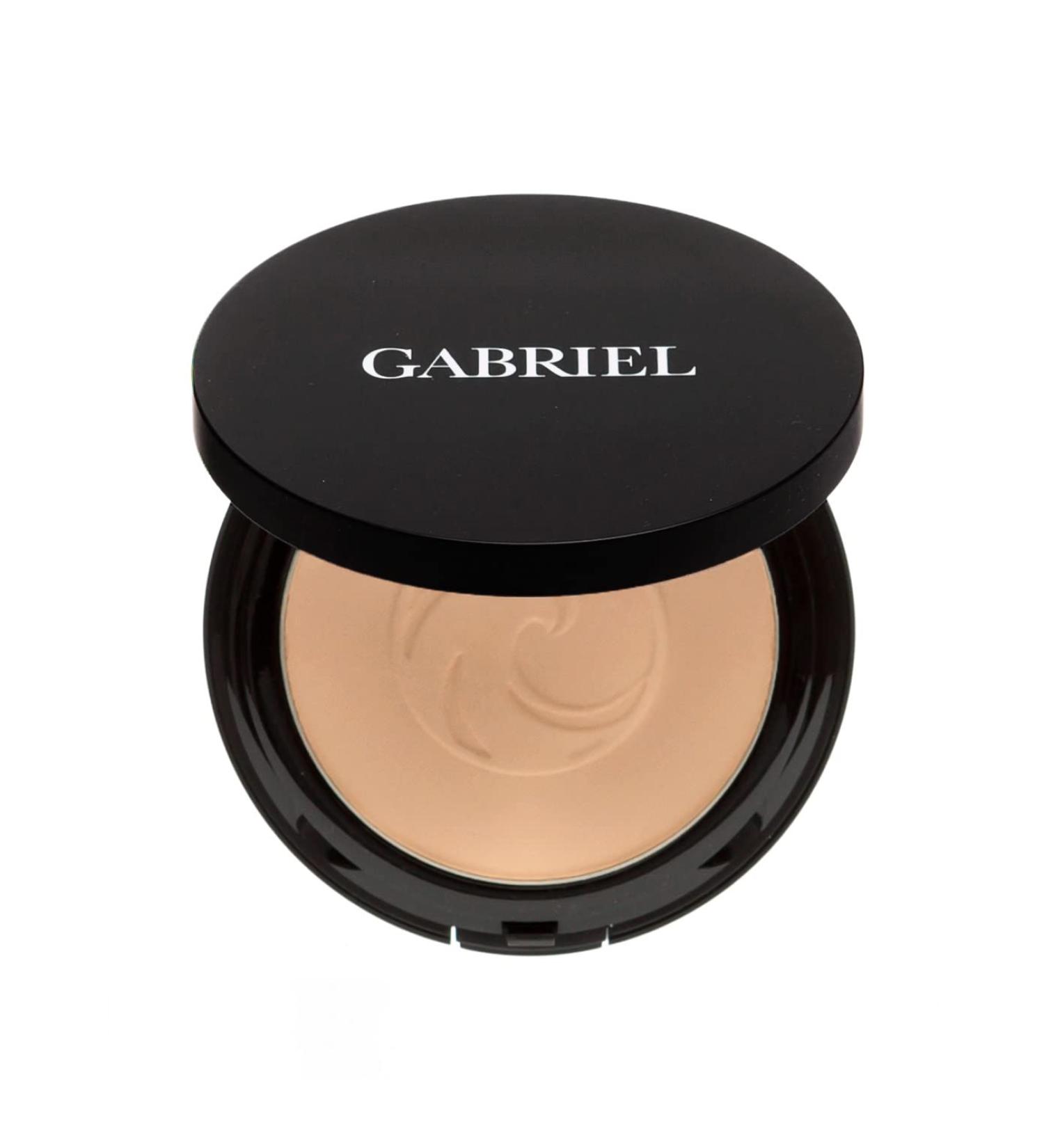 Gabriel Cosmetics Medium Beige Dual Powder Foundation - Natural Pressed Mineral Powder (Medium to Tan/Warm Undertones) | Vegan & Gluten-Free | Paraben-Free & Cruelty-Free | Non-GMO | .32 oz - Buy Online on SooperMarket.com