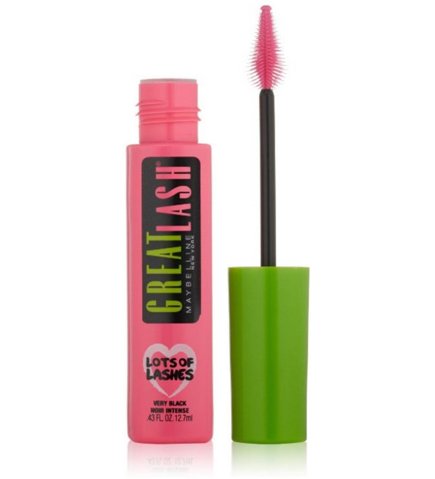 Maybelline New York Great Lash Lots of Lashes Washable Mascara Very Black .43 Ounces (Pack of 3)