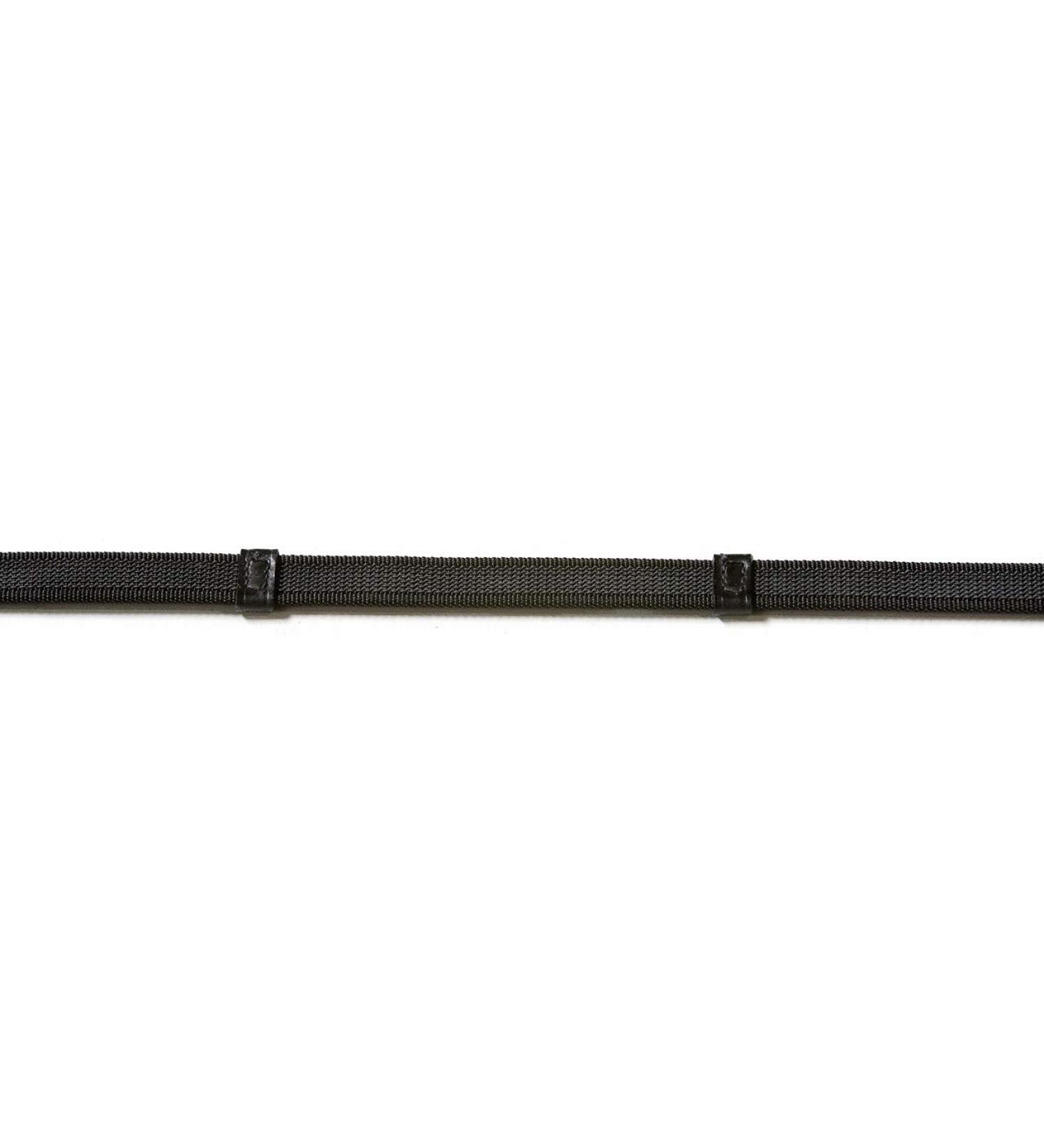 QHP reins anti-slip reins web reins riding reins horse reins black or brown ARBO-INOX (pony black) Pony Black