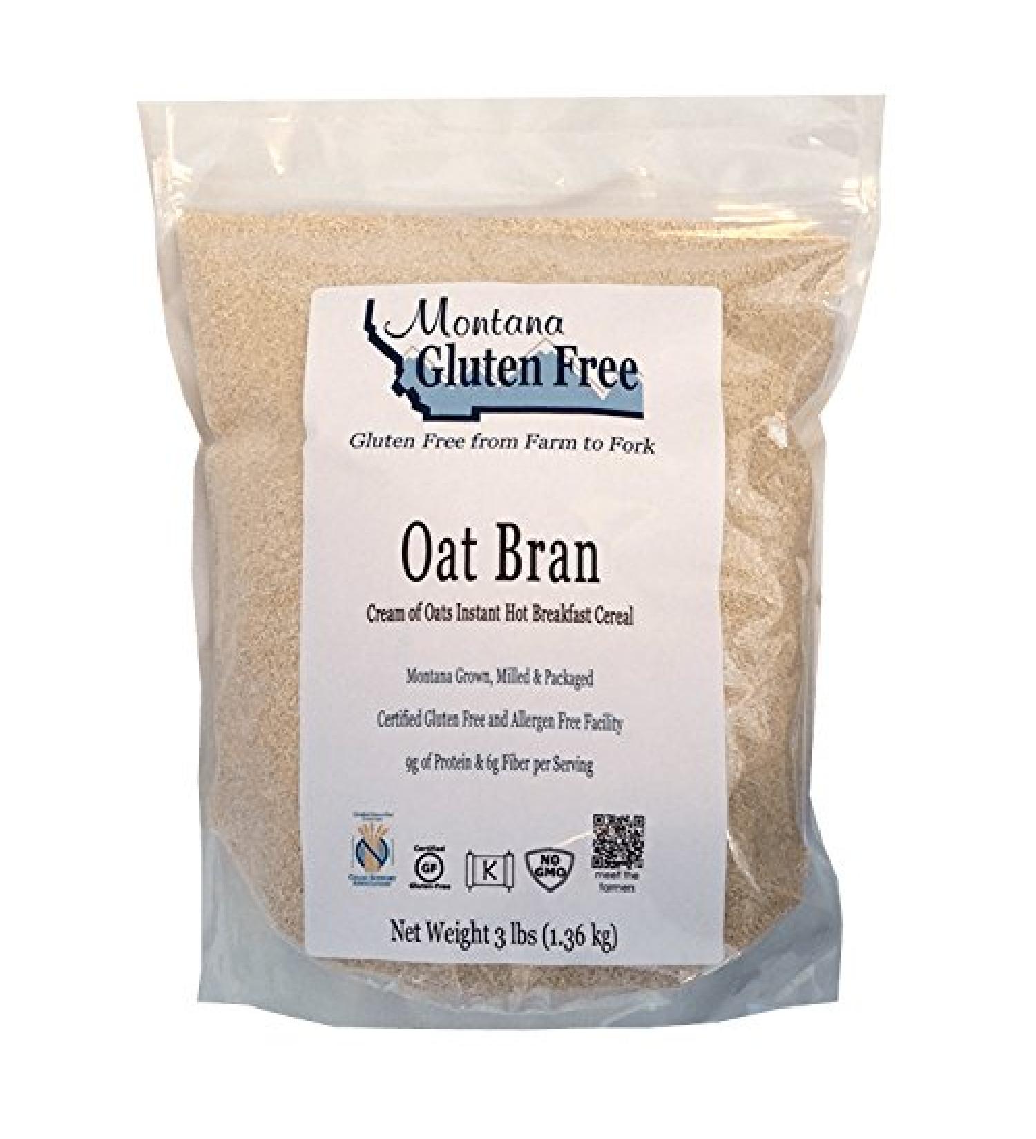 Gluten Free Oat Bran - 3lb Bag | High Quality, Certified Gluten Free - Buy Online on SooperMarket.com
