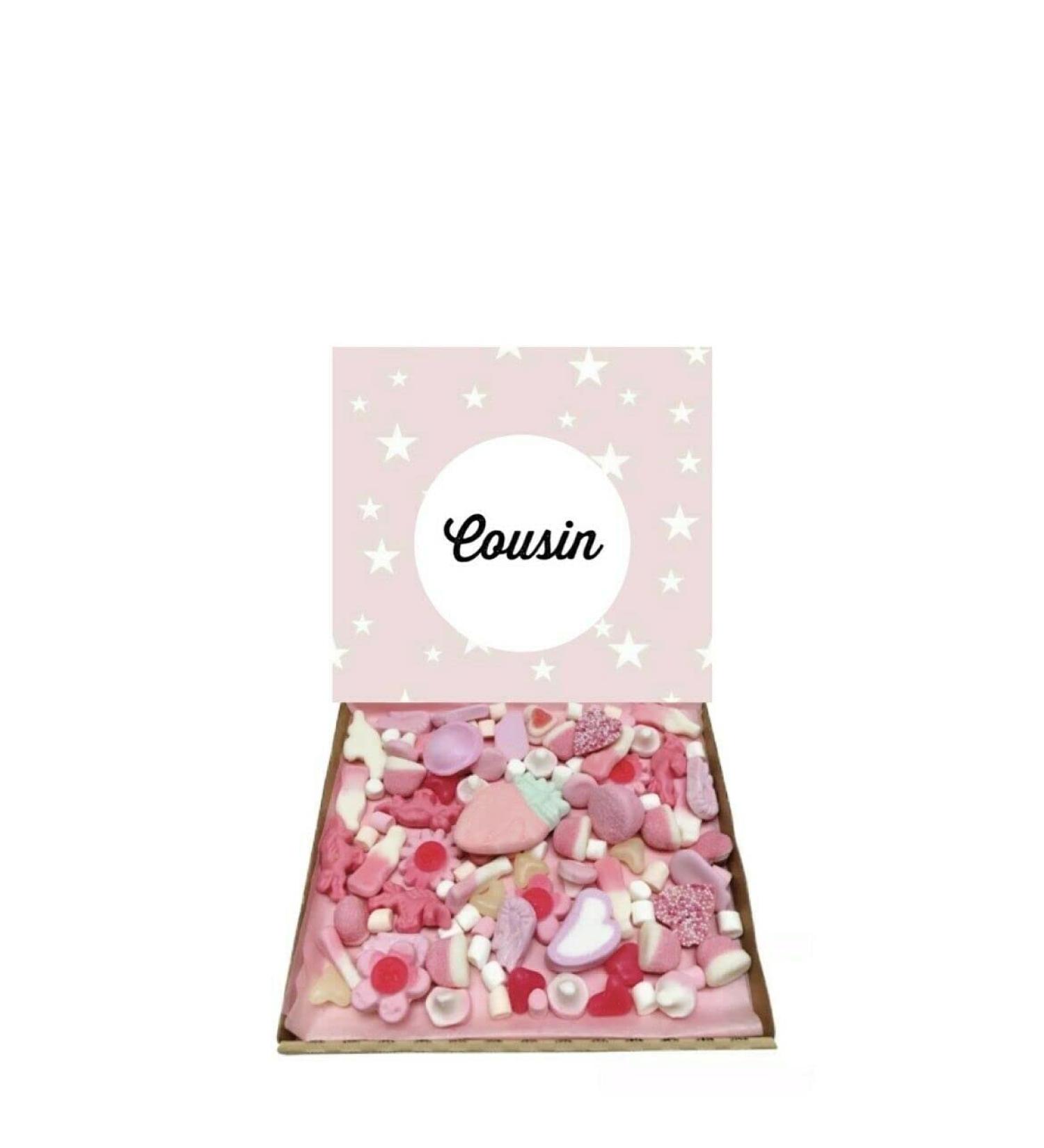 Cousin Pick n Mix 300g Pink Sweets pick and mix Selection Box Gummy Sweet Hamper Birthday Christmas Gift - Buy Online on SooperMarket.com