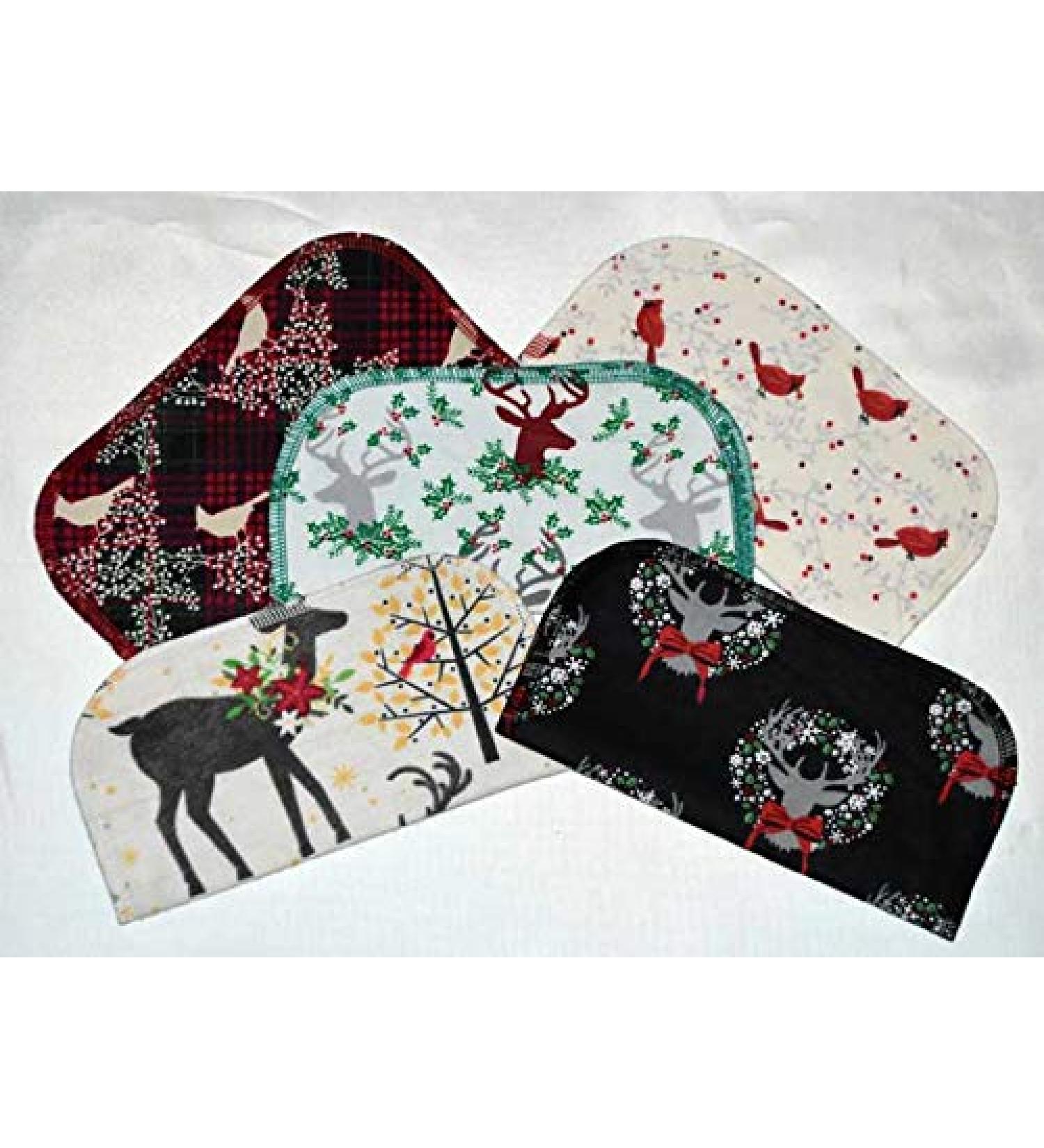 Set of 5 Birds Berries and Bucks 1 Ply Printed Flannel Little Wipes 8x8 Inches - Buy Online on SooperMarket.com