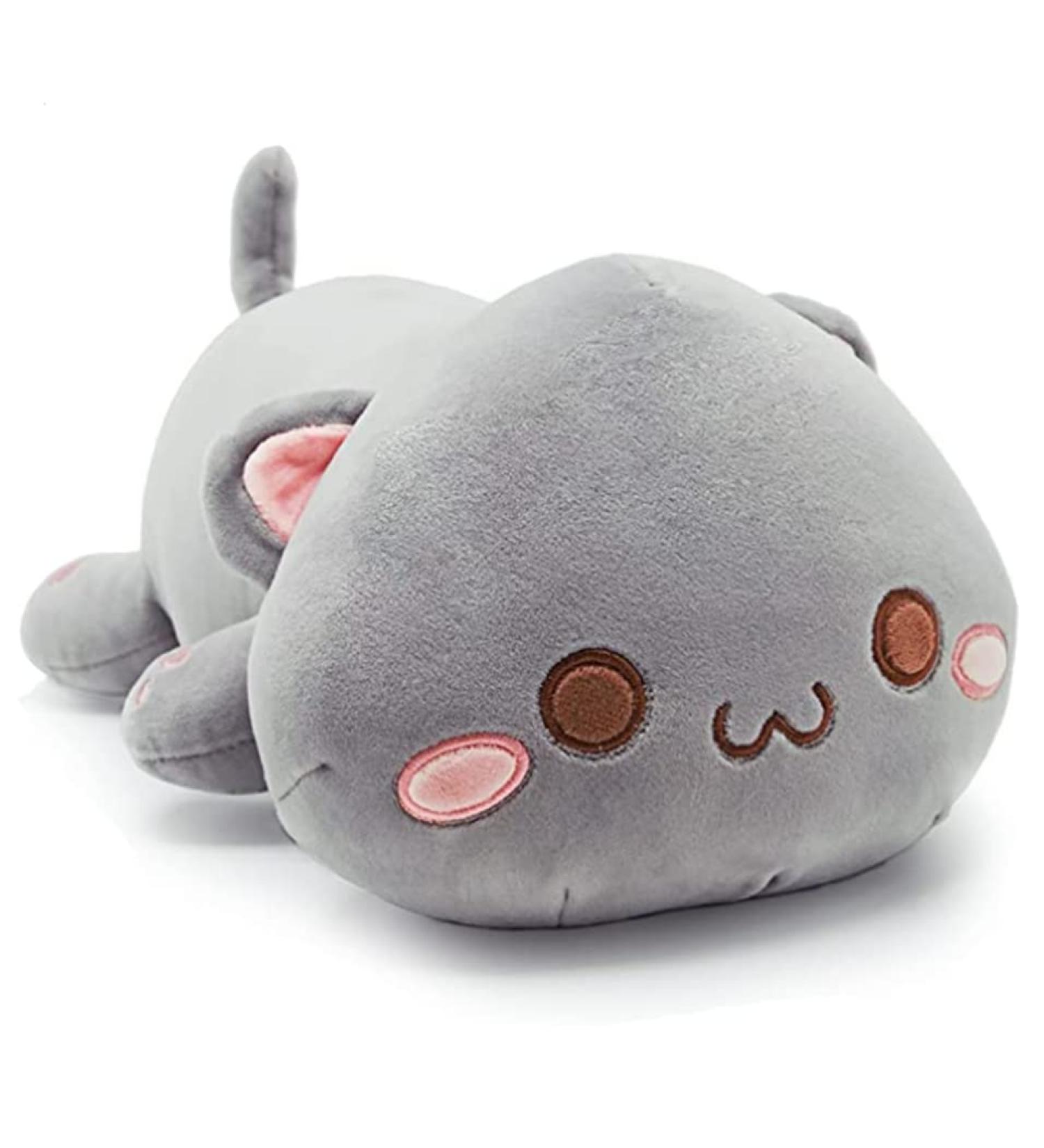 NatureMan Cute Kitten Plush Toy Stuffed Animal Pet Kitty Soft Anime Cat Plush Pillow children'sPlush cat doll Pillow toys (grey) - Buy Online on SooperMarket.com