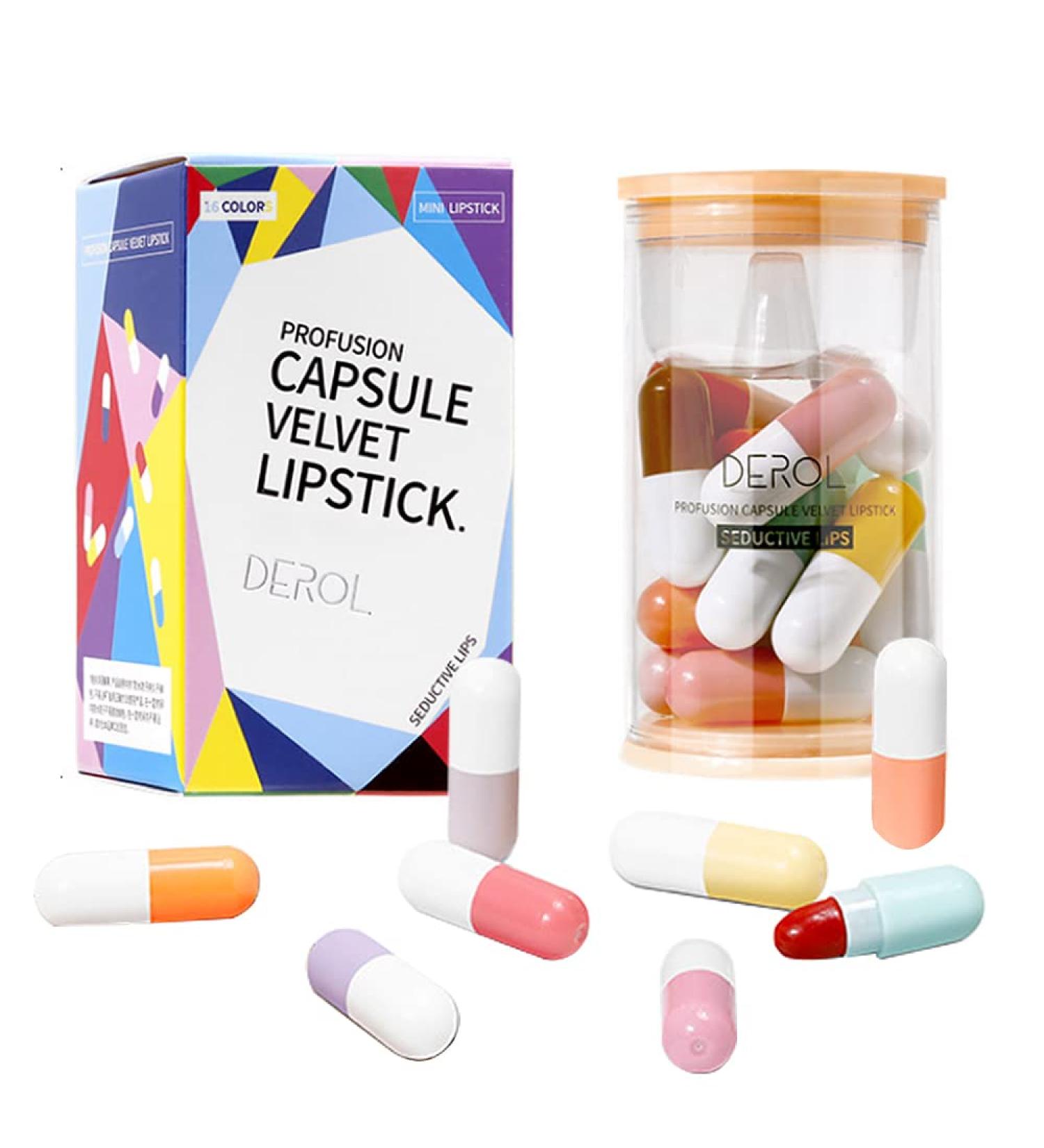 SWETIYOU Mini Matte Lipstick Capsules Set - 16 Pcs Cute Waterproof Long Lasting Velvet Lips - Buy Online on SooperMarket.com