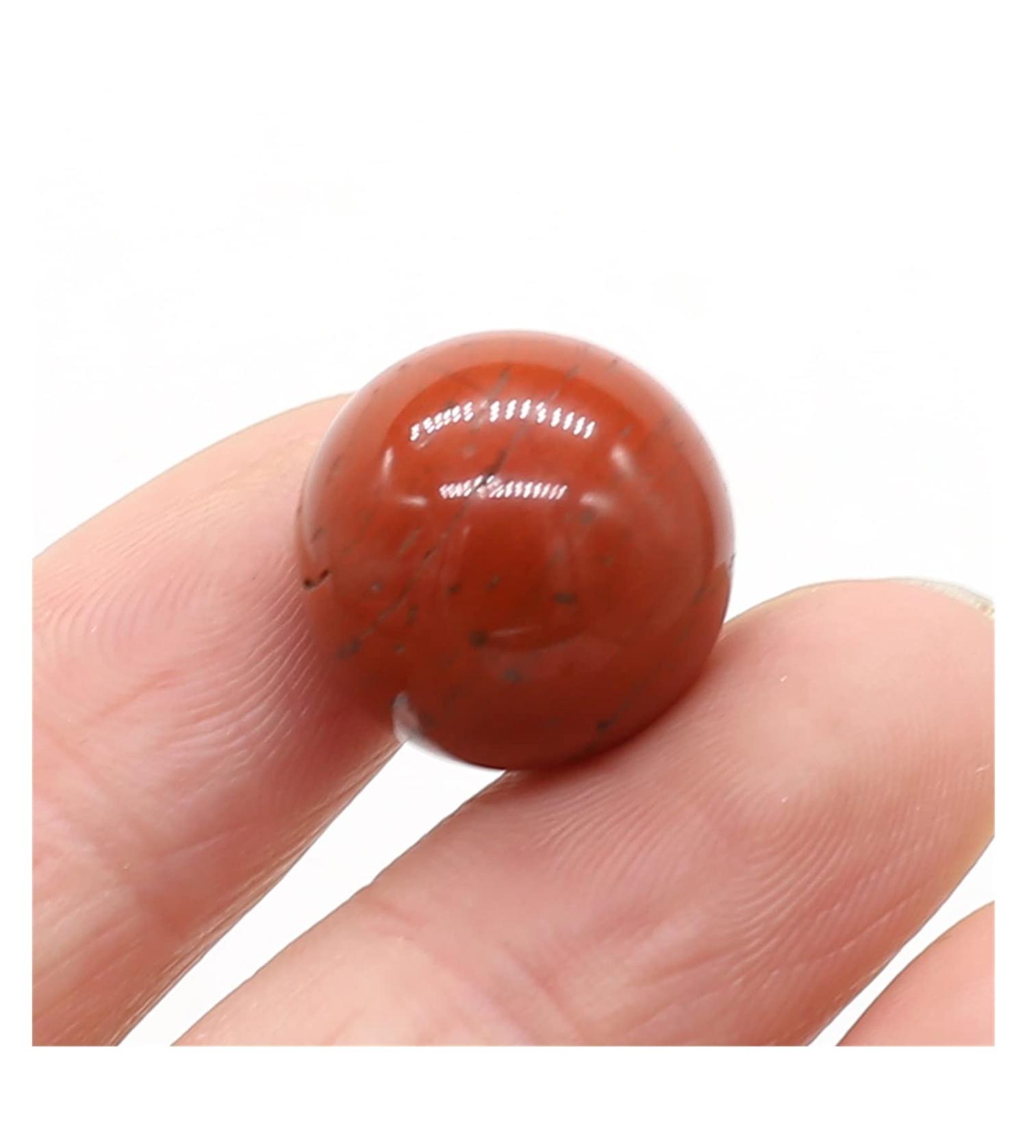 Natural Crystal Rough 16mm Round Natural Crystal Quartz Transfer Ball Polished Gemstone Beads Specimen DIY Jewelry Home Natural Stone (Color : Red Stone Size : 1PC) - Buy Online on SooperMarket.com