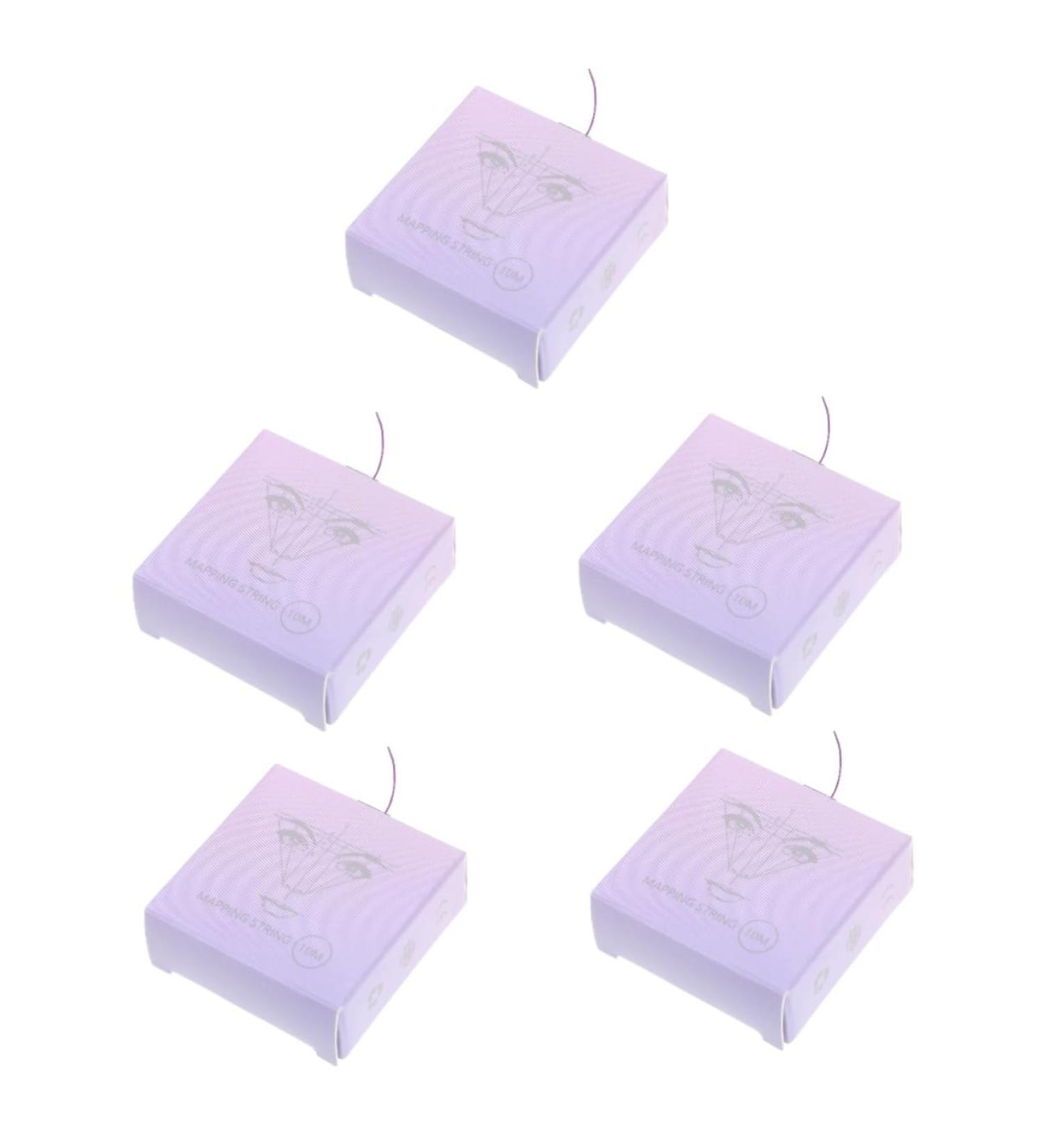 Baluue 5 Boxes Eyebrow Shaping Tool Tool Eyebrow Marking Thread Purple Nylon 1000.00X0.01X0.01CMx5pcs Purplex5pcs - Buy Online on SooperMarket.com
