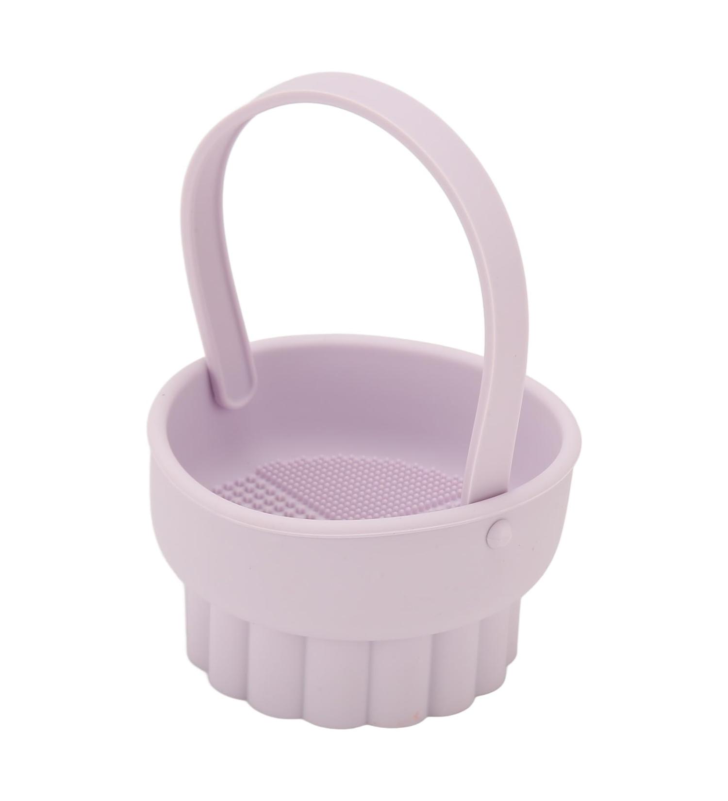 Silicone Makeup Brush Cleaner Bowl Quick Drying Makeup Brush Cleaner Multifunctional Design for Makeup Brush Cleaning - Buy Online on SooperMarket.com