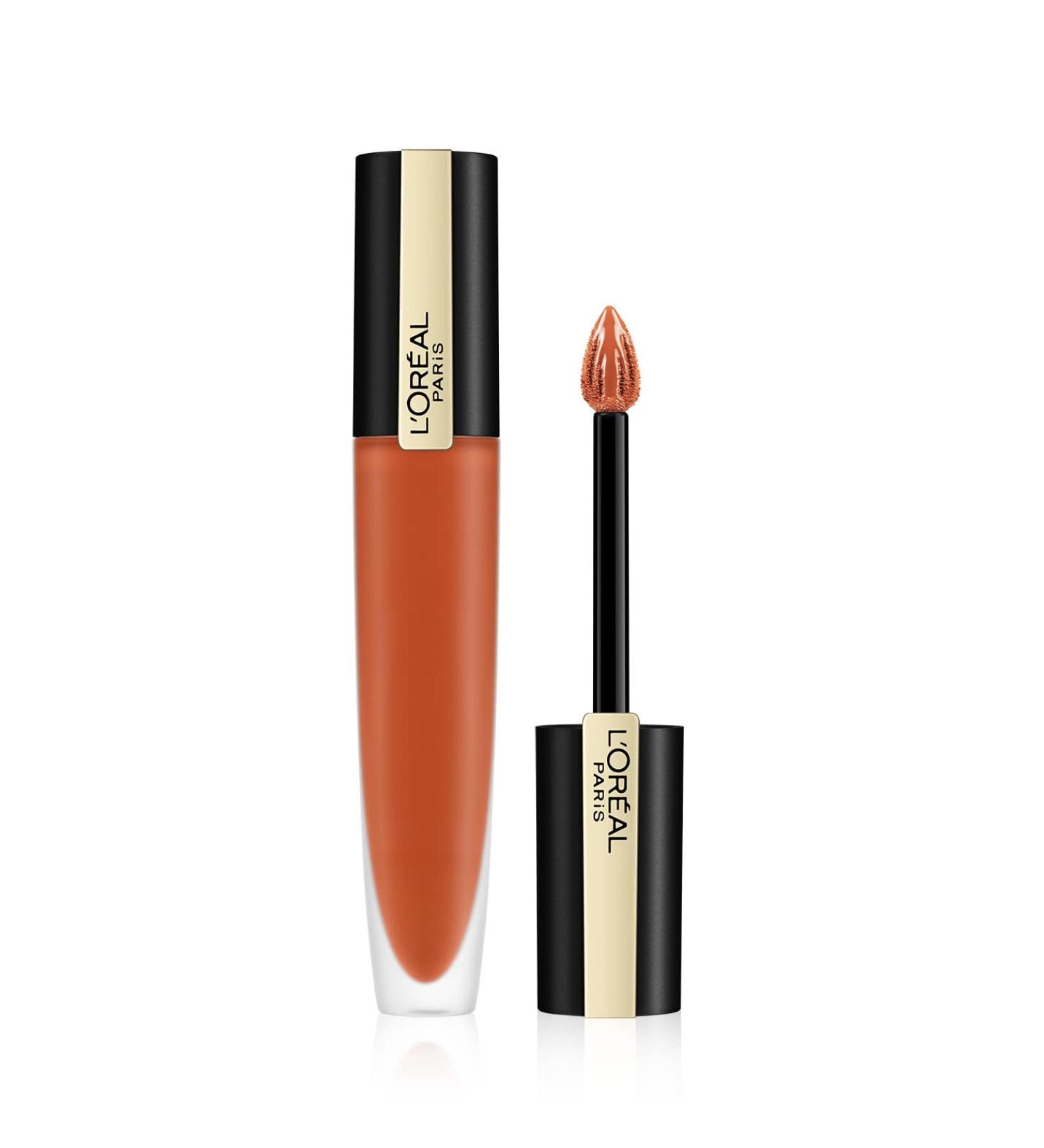 L'Or al Paris Rouge Signature Matte Liquid Lipstick 112 I Achieve - 7 ml Ultra-Matte Lip Stain for 24-Hour Color - Buy Online on SooperMarket.com