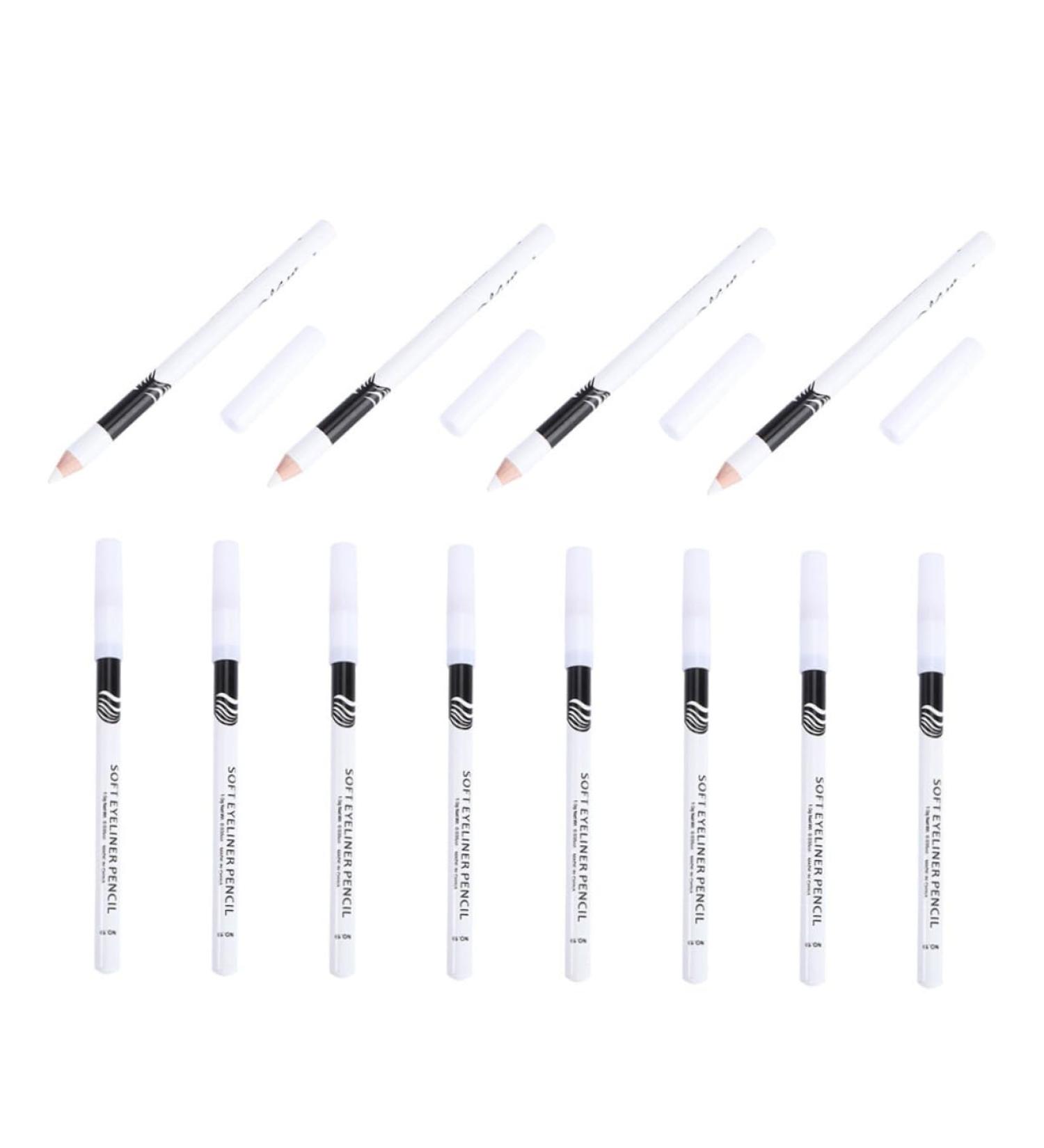PLAFOPE 24pcs Eyeliner Pencil Brown Liquid Eyeliner Eye Makeup Drawing Pen Eye Liner Pen Wooden Pole White - Buy Online on SooperMarket.com