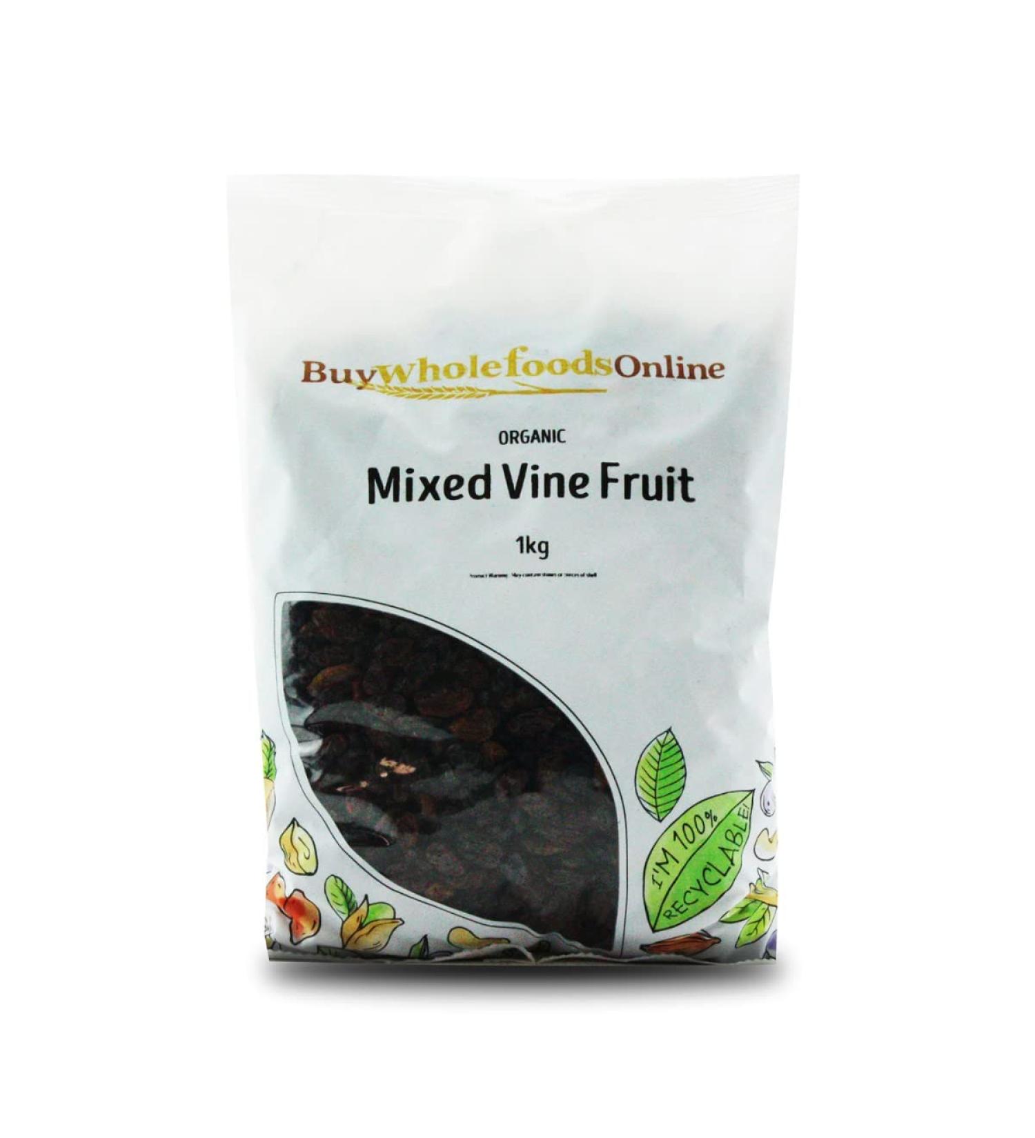 Organic Mixed Vine Fruit 1kg (BWFO)