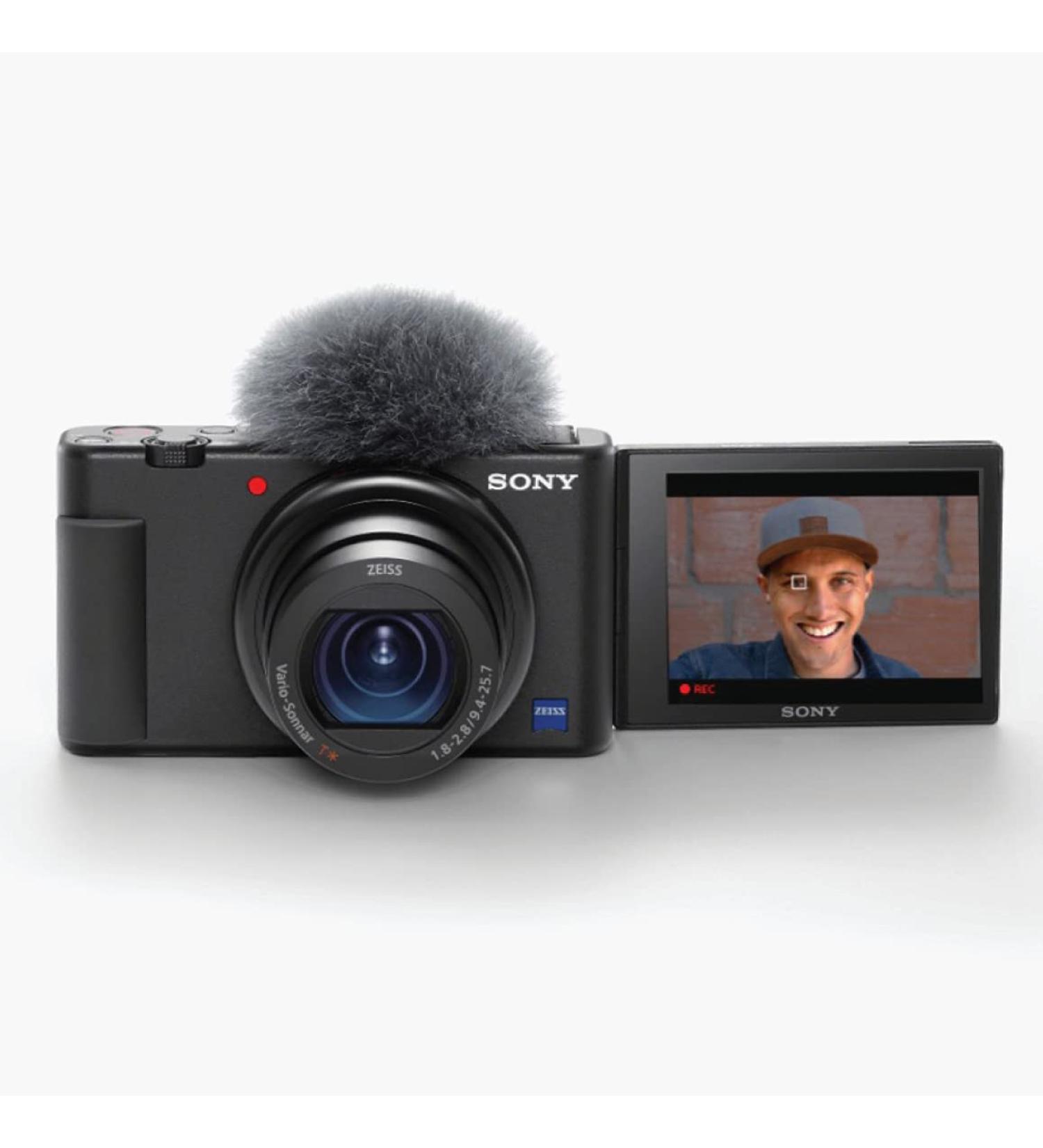 Sony ZV-1 Digital Camera for Content Creators, Vlogging and YouTube with Flip Screen, Built-in Microphone, 4K HDR Video, Touchscreen Display, Live Video Streaming, Webcam Camera only Black - Buy Online on SooperMarket.com