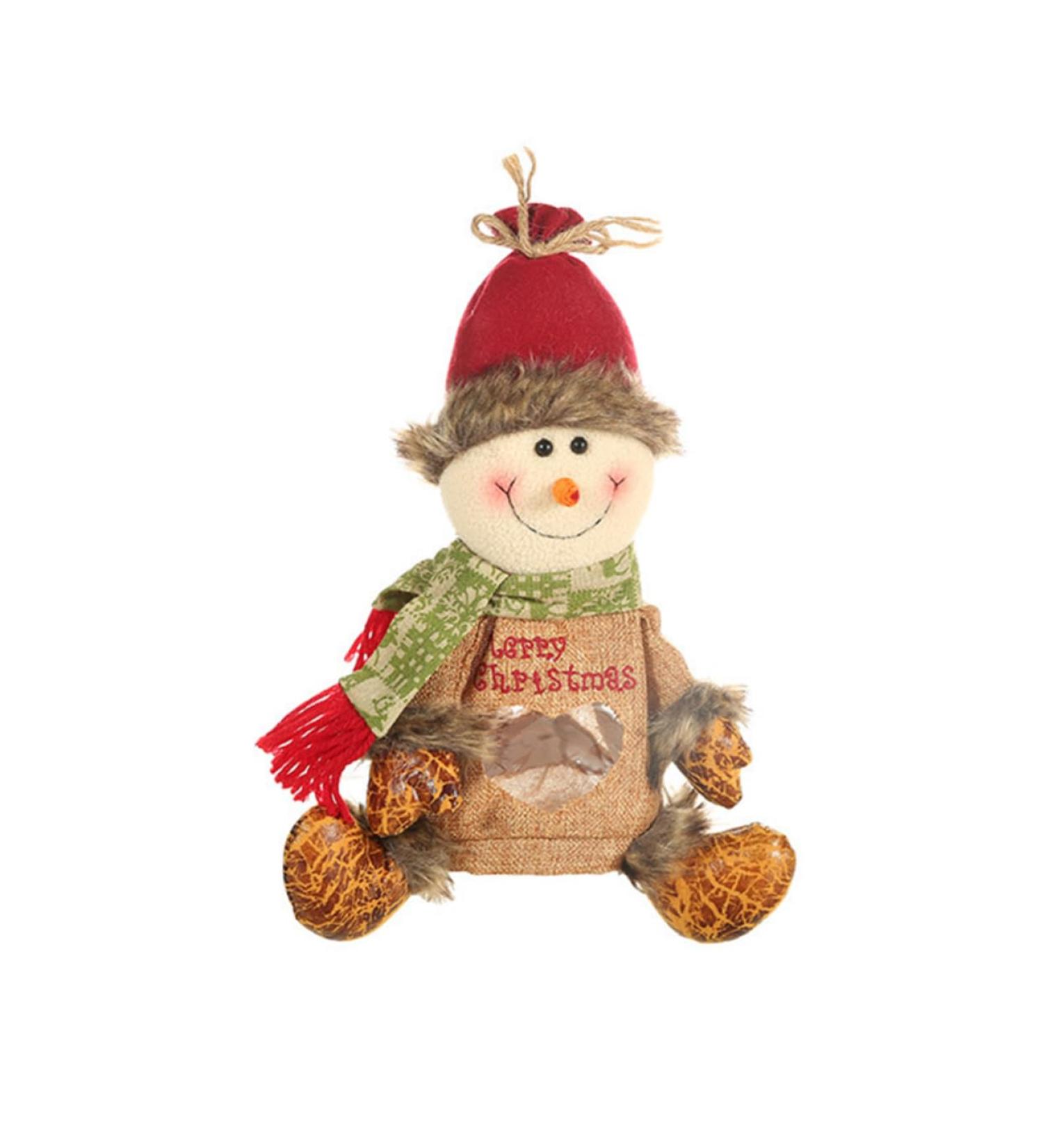 KALLORY Candy Bags Candy Bag for Christmas Linen Christmas Bags Child Zipper Apple Bag 1 count (Pack of 1) As Shown - Buy Online on SooperMarket.com