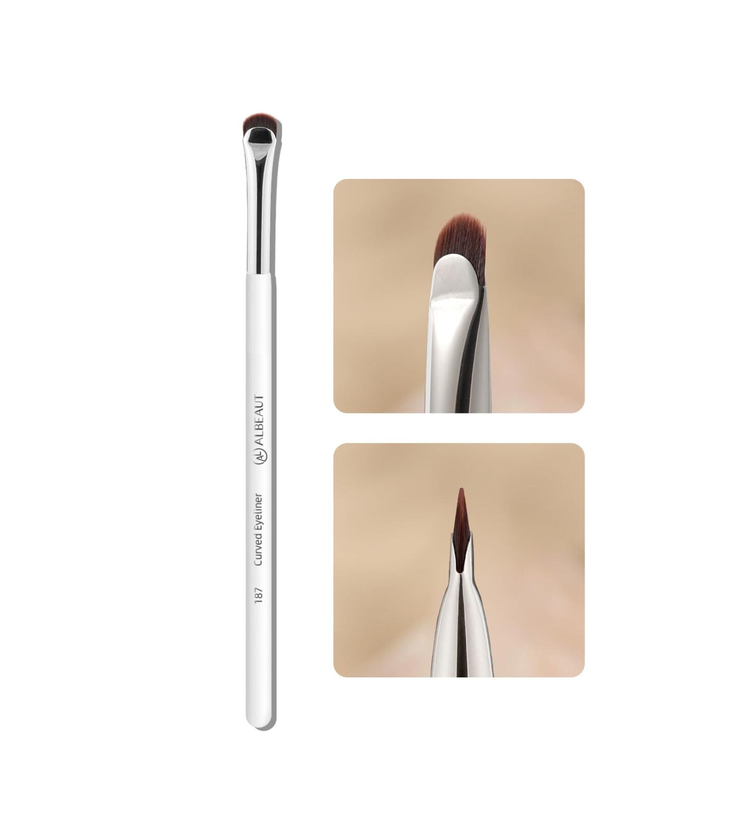 Eyeliner Brush - Crescent-Shaped Eyeliner & Brow Brush for Perfect Precision | International Shipping Available - Buy Online on SooperMarket.com