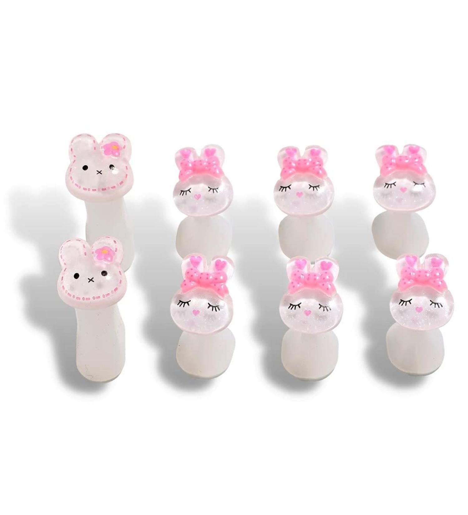  ME BY M 8pcs Bunny Silicone Toe Separators for Pedicures Nail Polish Foot Toe Spacers Nail Art - Buy Online on SooperMarket.com