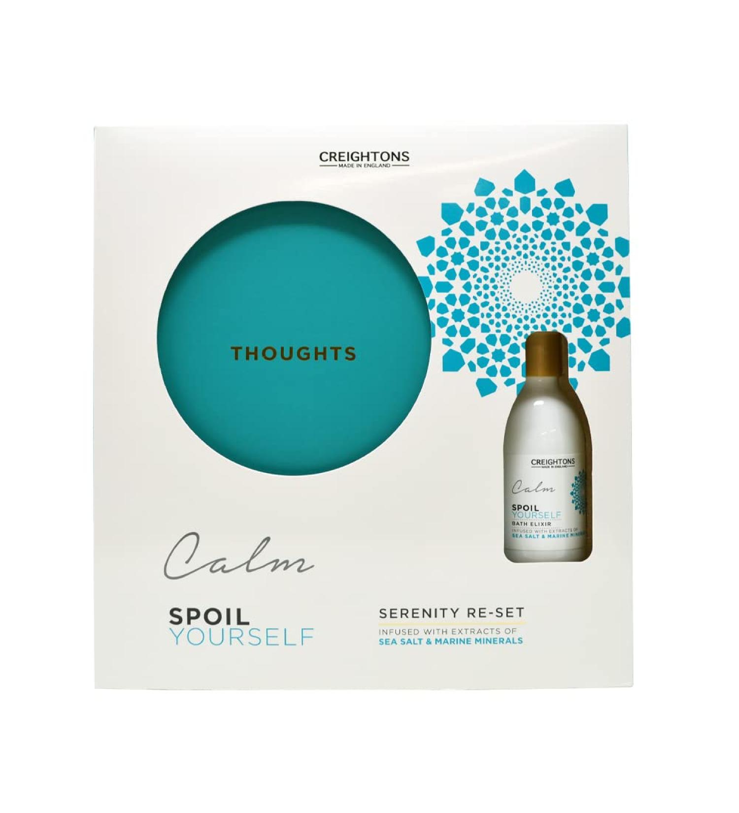 Serenity Re-Set Gift: Vegan Bath Elixir & Journal with Sea Salt & Minerals | Natural & Cruelty-Free - Buy Online on SooperMarket.com