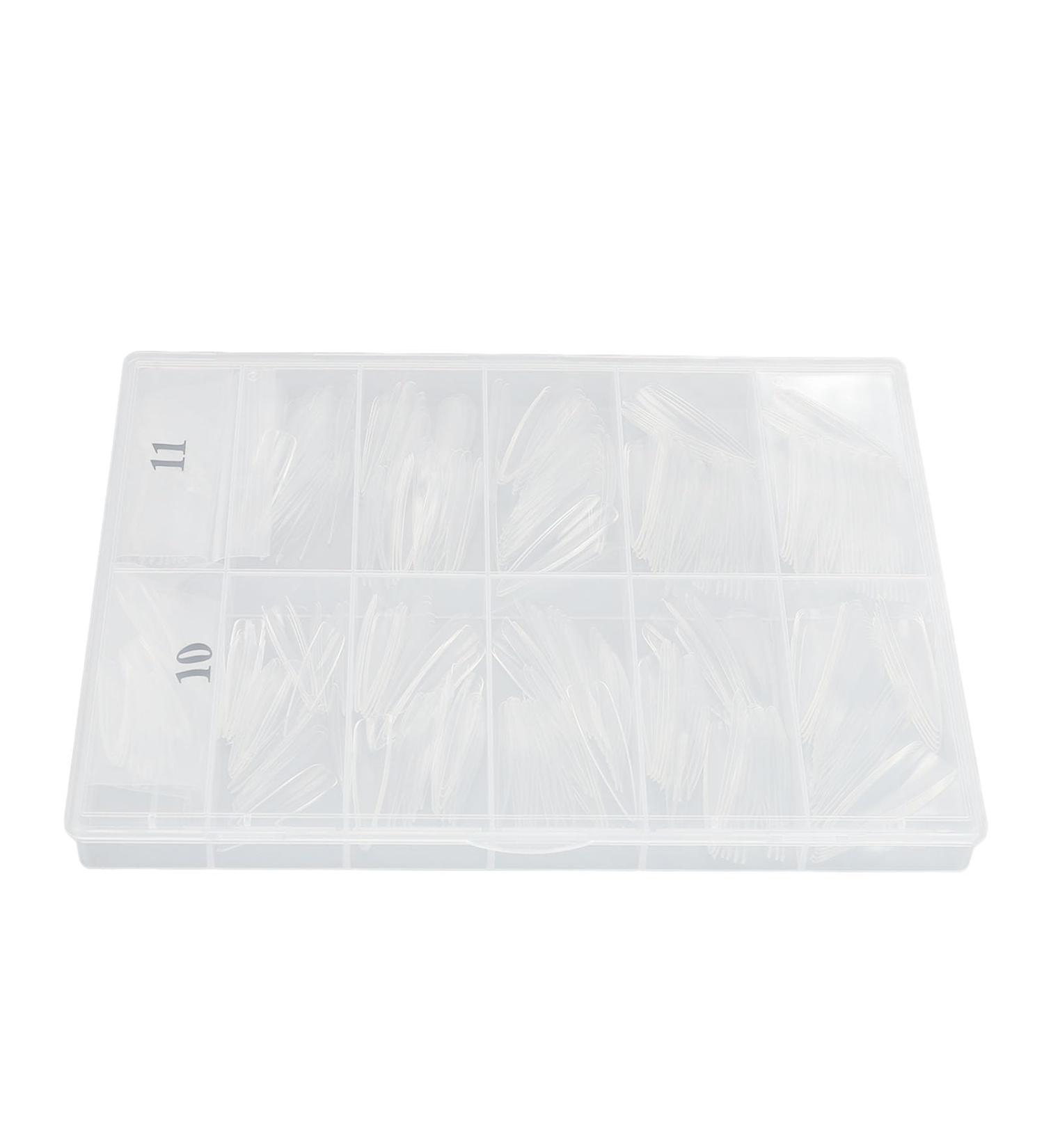 Nai Tips 360 Pieces Acrylic Nail Tips Full Cover Multiple Sizes Versatile Use for DIY Nail Art Manicure Shop (05#) - Buy Online on SooperMarket.com