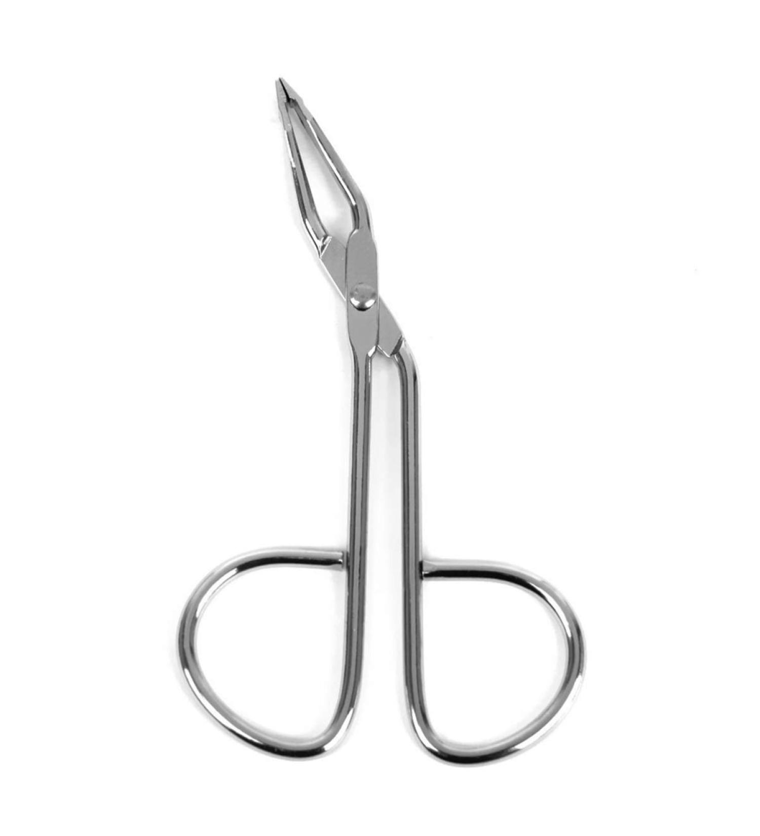 Lurrose Stainless Steel Eyebrow Tweezers Scissors - Professional Slant Tip Tweezer for Hair and Eyebrows, Silver - Buy Online on SooperMarket.com