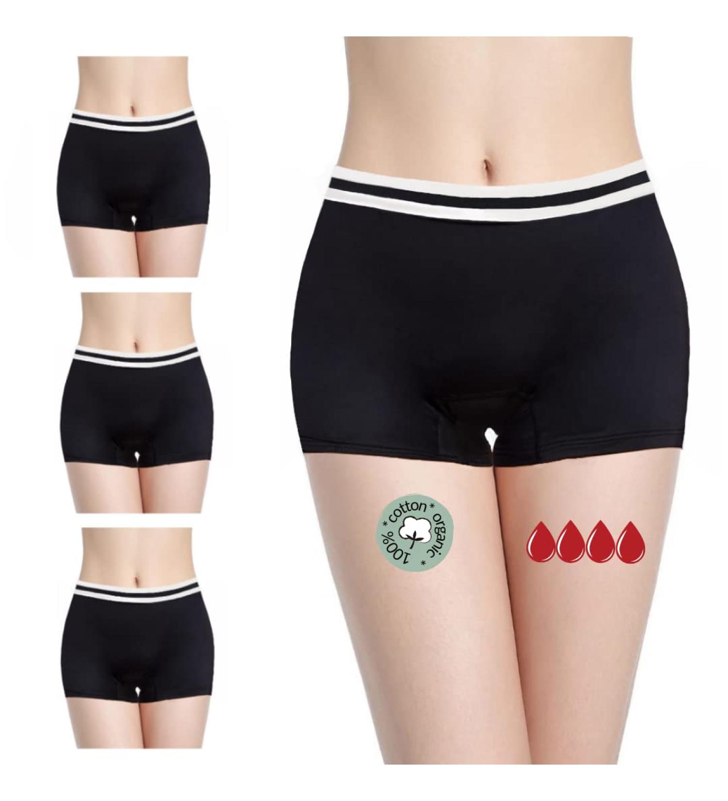 Noblood Eco-Friendly Period Underwear | Washable Cotton Absorbent Briefs (XXS-3XL) | 2-3 Tampon Capacity for Girls - Buy Online on SooperMarket.com