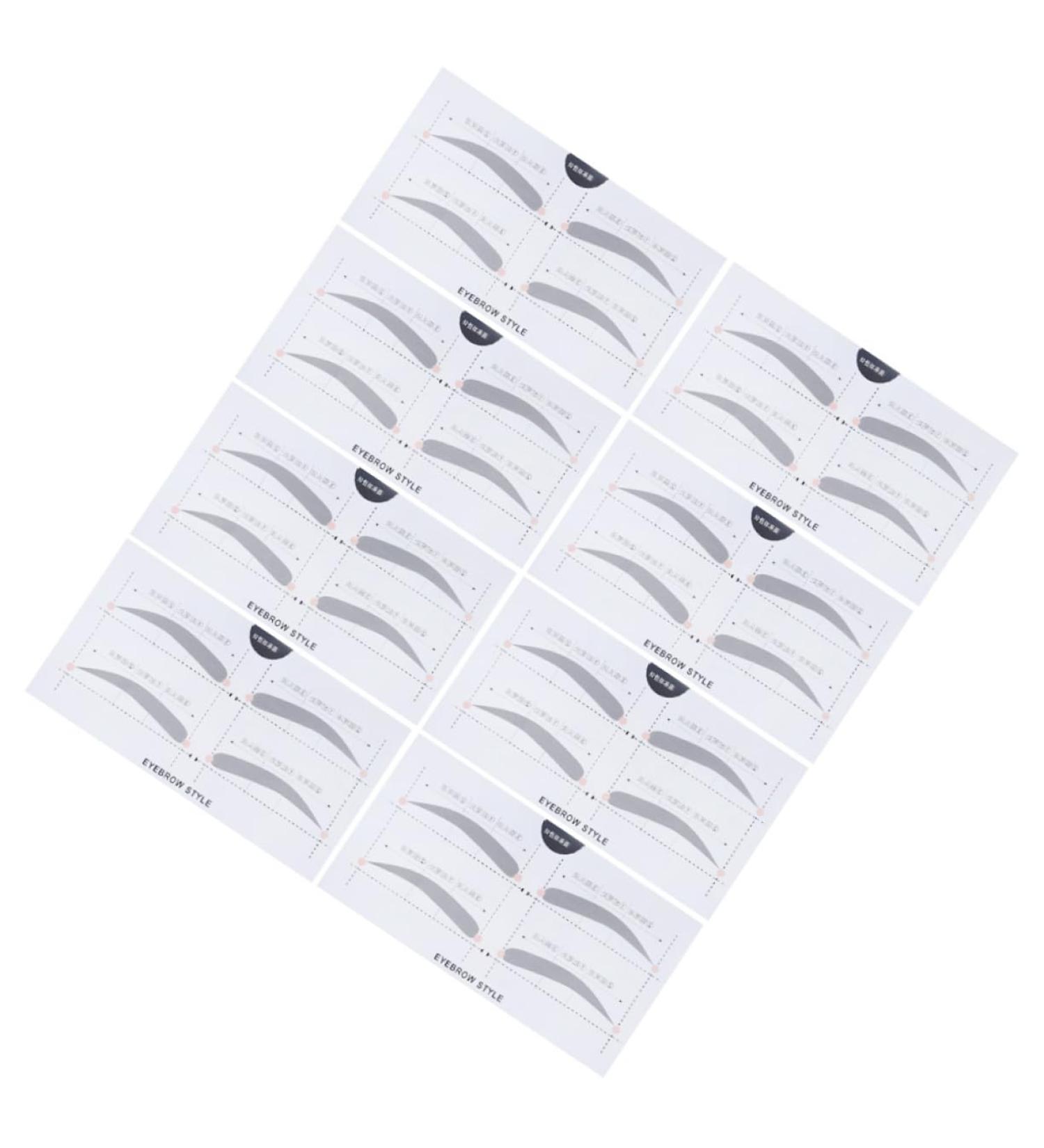 MAGICLULU 2 Eyebrow Shaping Stencils Makeup Kit Beauty Eyebrow Card Eyebrow Stickers Card A607 Portable - Buy Online on SooperMarket.com