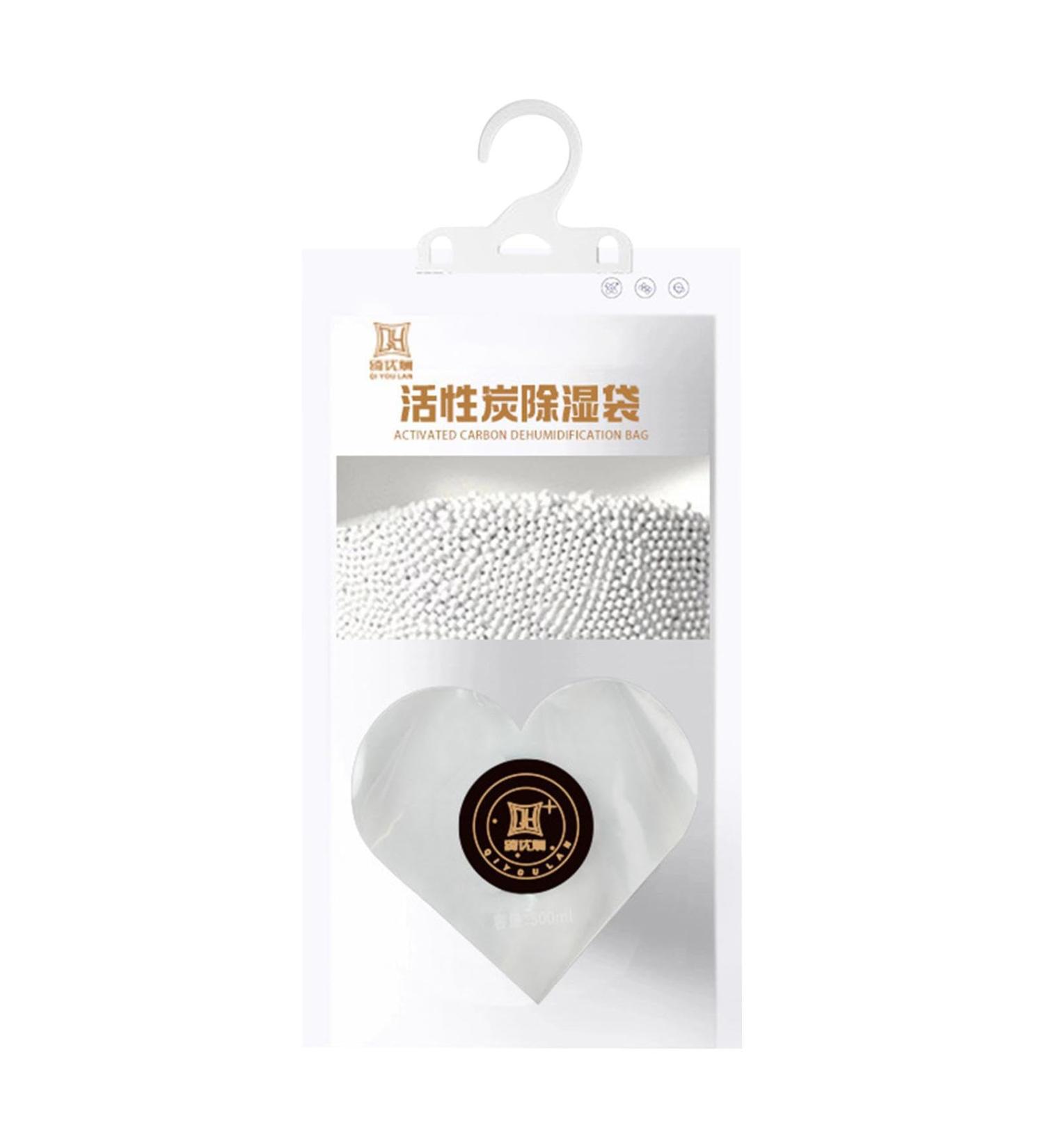 Fivetoo Heart-Shaped Moisture Absorber Bags for Cabinets | 4.58 oz - Effective Water Absorption & Odor Control | International Shipping Available - Buy Online on SooperMarket.com
