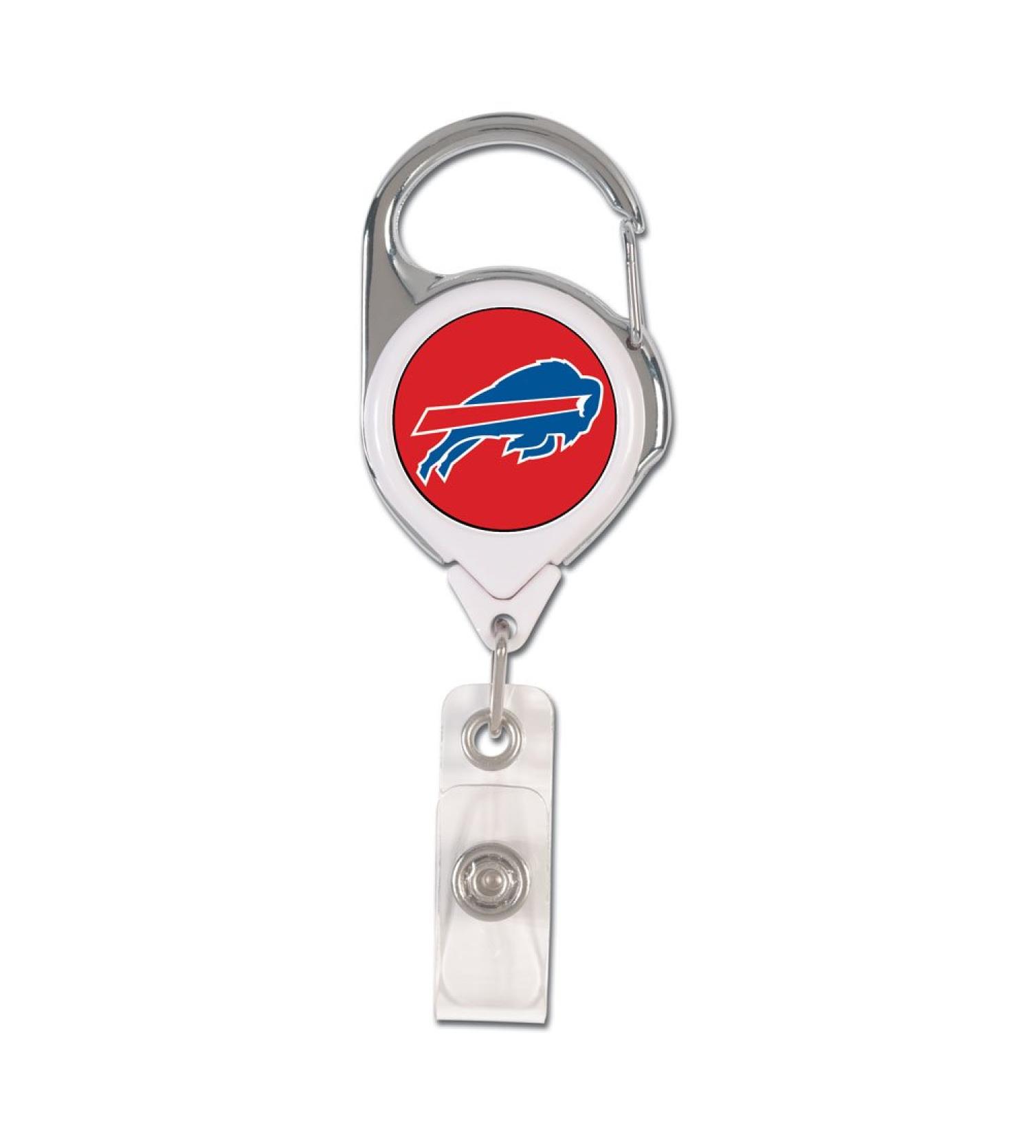 WinCraft NFL Buffalo Bills Retractable Premium Badge Holder, Team Color, One Size