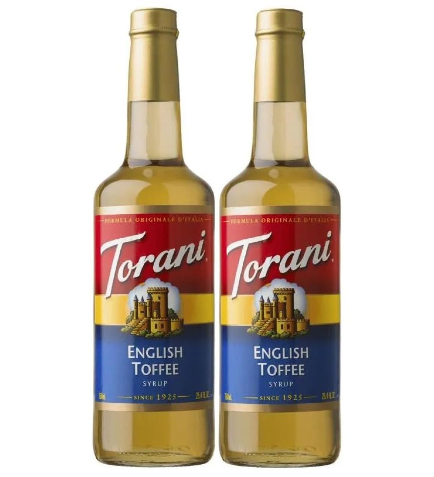 Torani English Toffee Flavour Syrup 750ml 2 Pack - Buy Online on SooperMarket.com