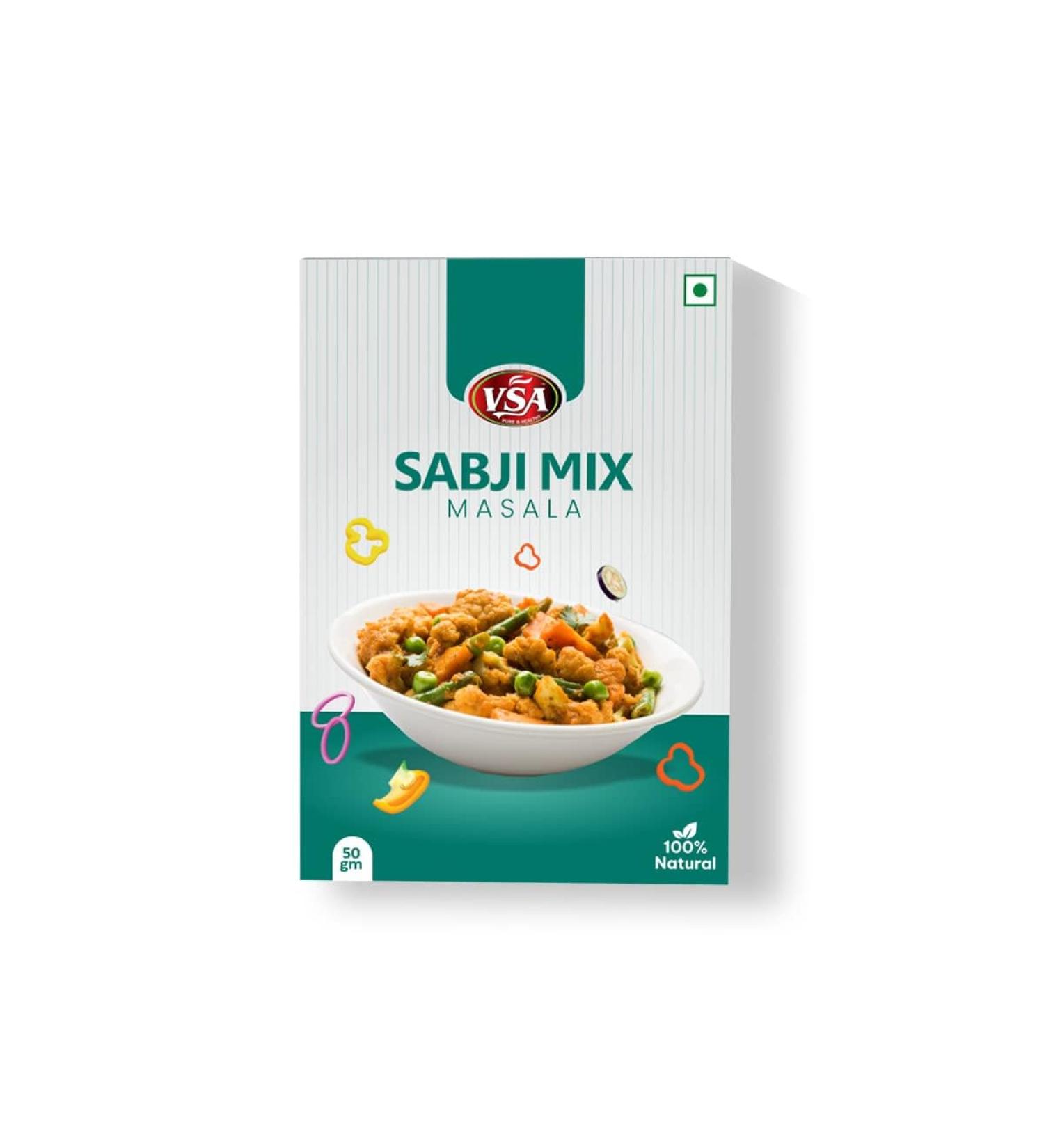VSA Mix Masala Powder Box Pack 50 Gm - Buy Online on SooperMarket.com