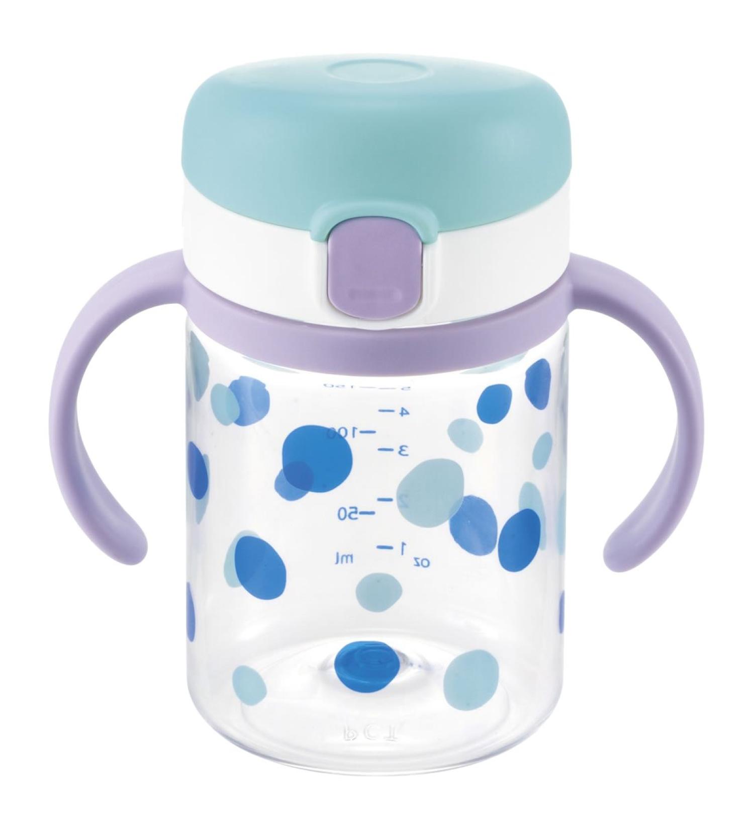 Richell Aqulea Outing Straw Mug 200 Light Blue | Eco-Friendly Travel Tumbler - Buy Online on SooperMarket.com