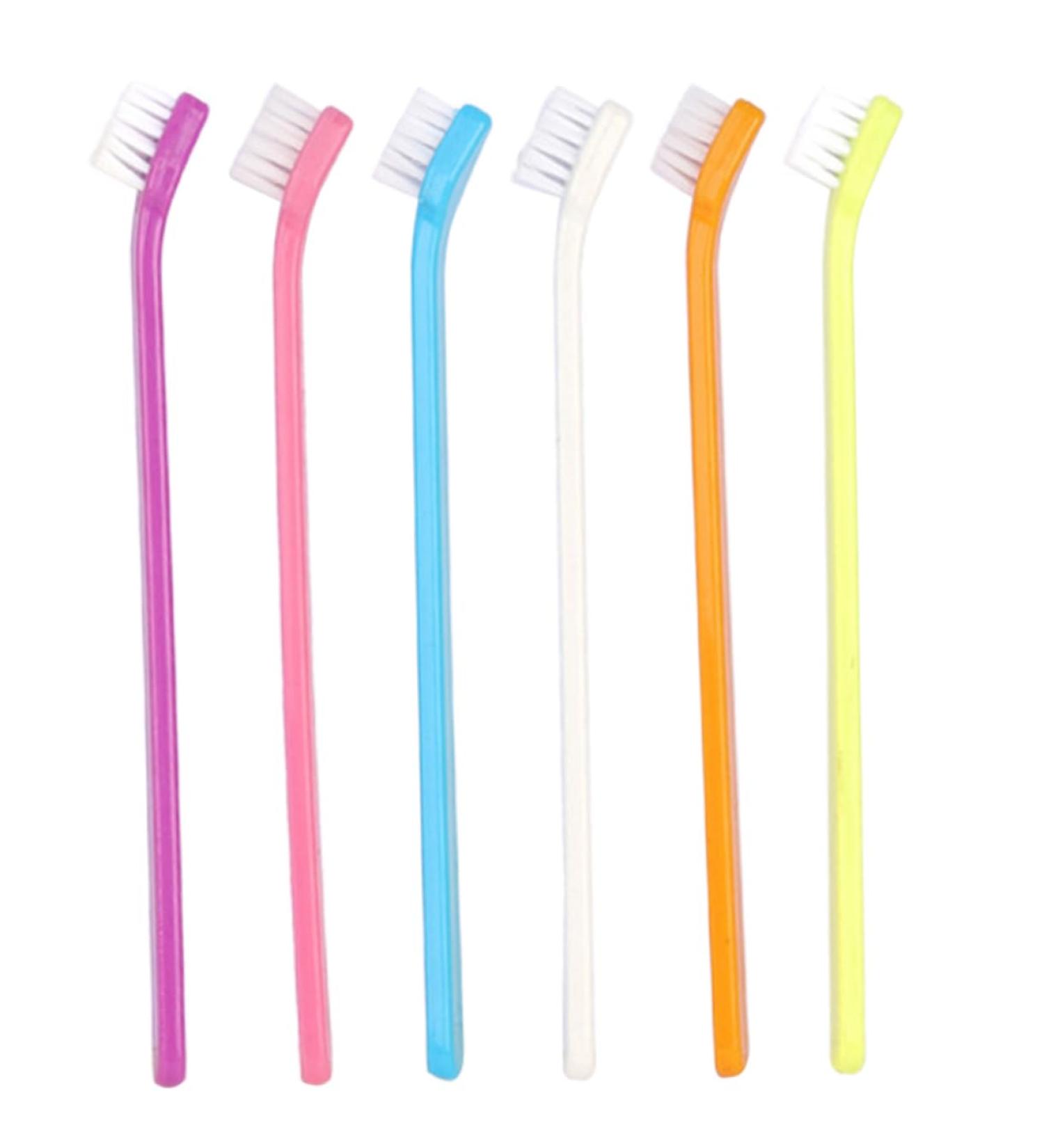 VILLCASE Puppy Toothbrush 6pcs Portable Pet Toothbrush Dog Toothbrushes Dog Toothbrush and Toothpaste Puppy Pet Brush Care - Buy Online on SooperMarket.com
