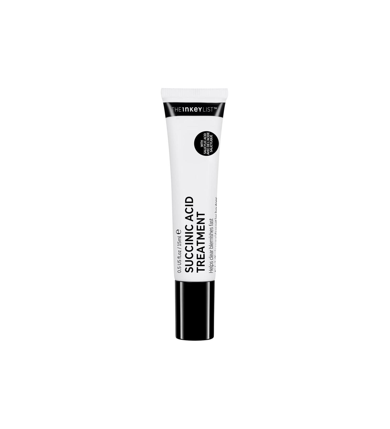 Succinic Acid Blemish Treatment by The INKEY List - Clear Blemishes, Reduce Inflammation, Prevent Clogged Pores - 15ml - Buy Online on SooperMarket.com
