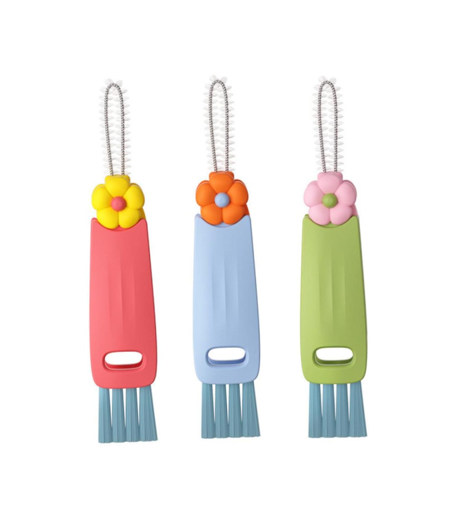 3 PCS Gap Cleaning Brush 3 in 1 Water Bottle Cleaner Brush Portable Bottle Cleaning Brush Rotating Bottle Brush Multifunctional Bottle Brushes for Cleaning Home Daily UseGap Cleaning Brush Water B - Buy Online on SooperMarket.com