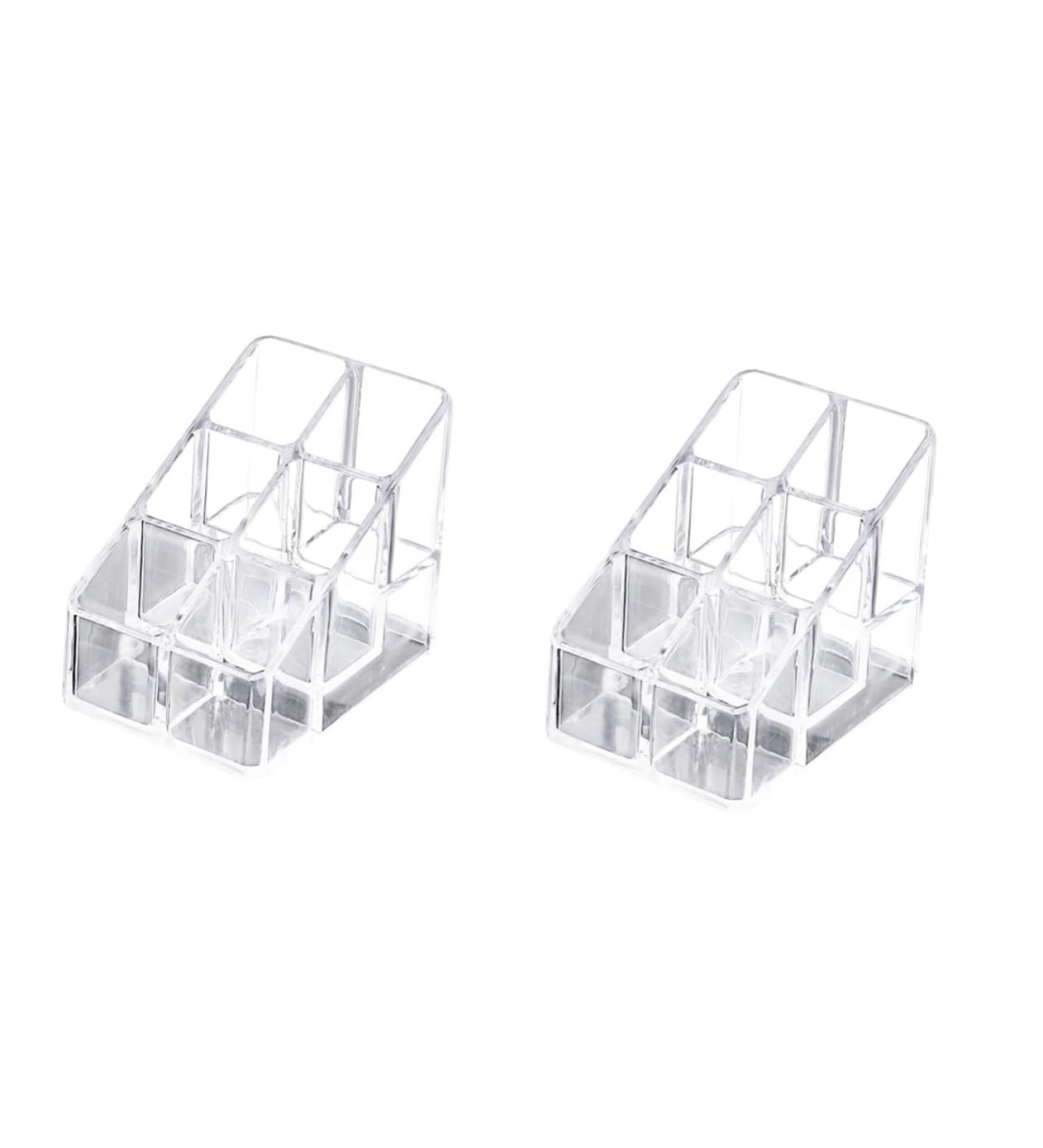 ABOOFAN 2pcs for Case Display Lipgloss Storage Slots Stand Organizer Transparent Shelf Lipsticks Acrylic mediumx2pcs As Shownx2pcs - Buy Online on SooperMarket.com