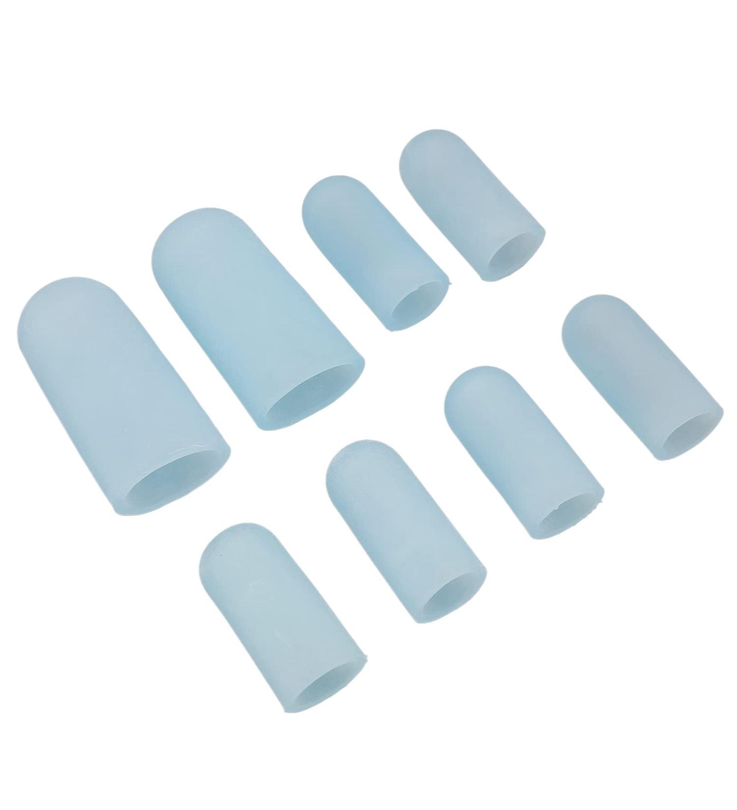 High-Quality Hammer Toe Covers - Silicone 4 Pairs Breathable Ventilation Large Toe Caps for Corns & Blisters Relief - Buy Online on SooperMarket.com