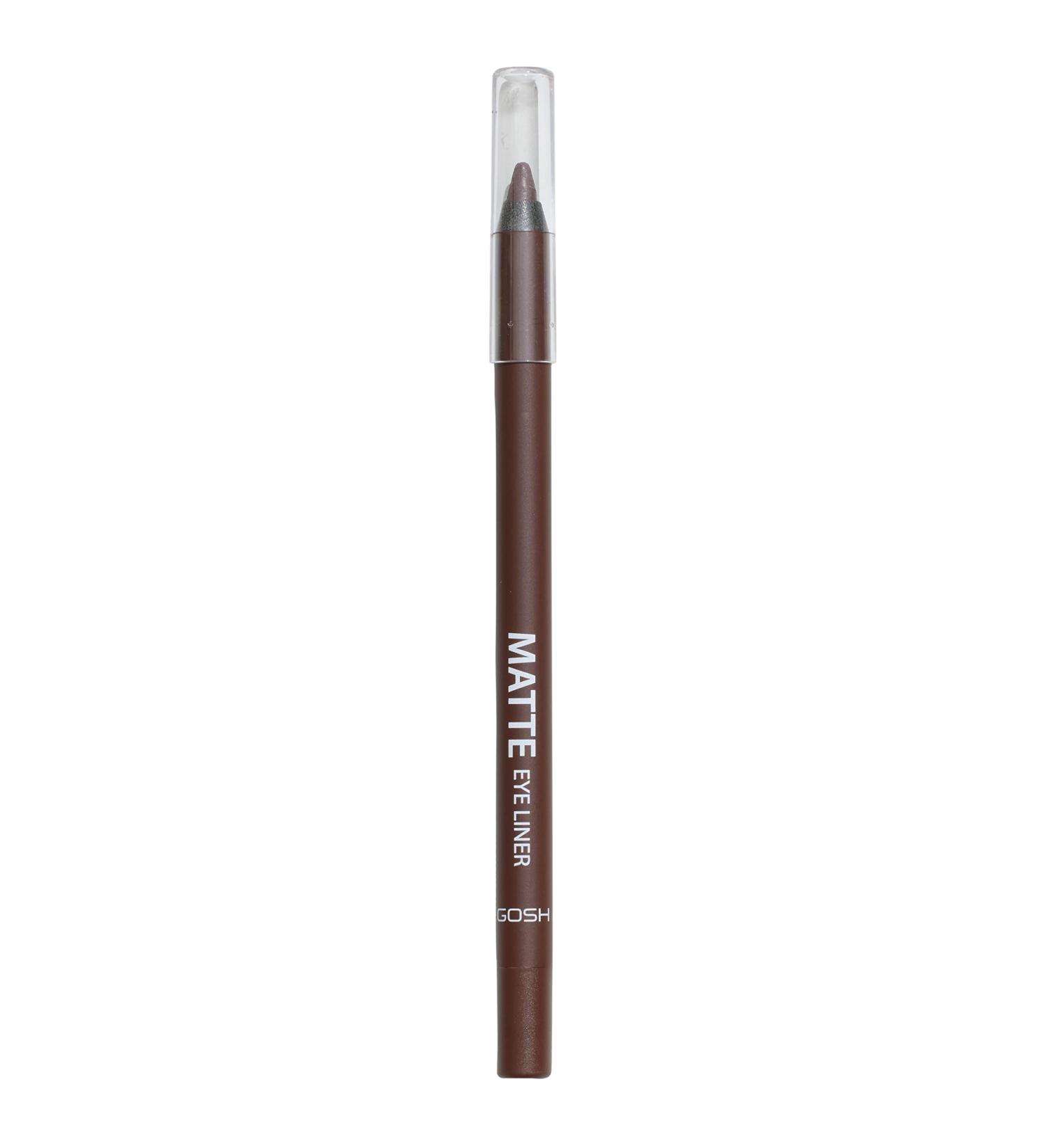 Gosh Matte Eyeliner Intense Black - Creamy Soft Texture High Opacity for Smokey Eyes Vegan & Perfume-Free - 015 Mahogany (1 Pack) - Buy Online on SooperMarket.com