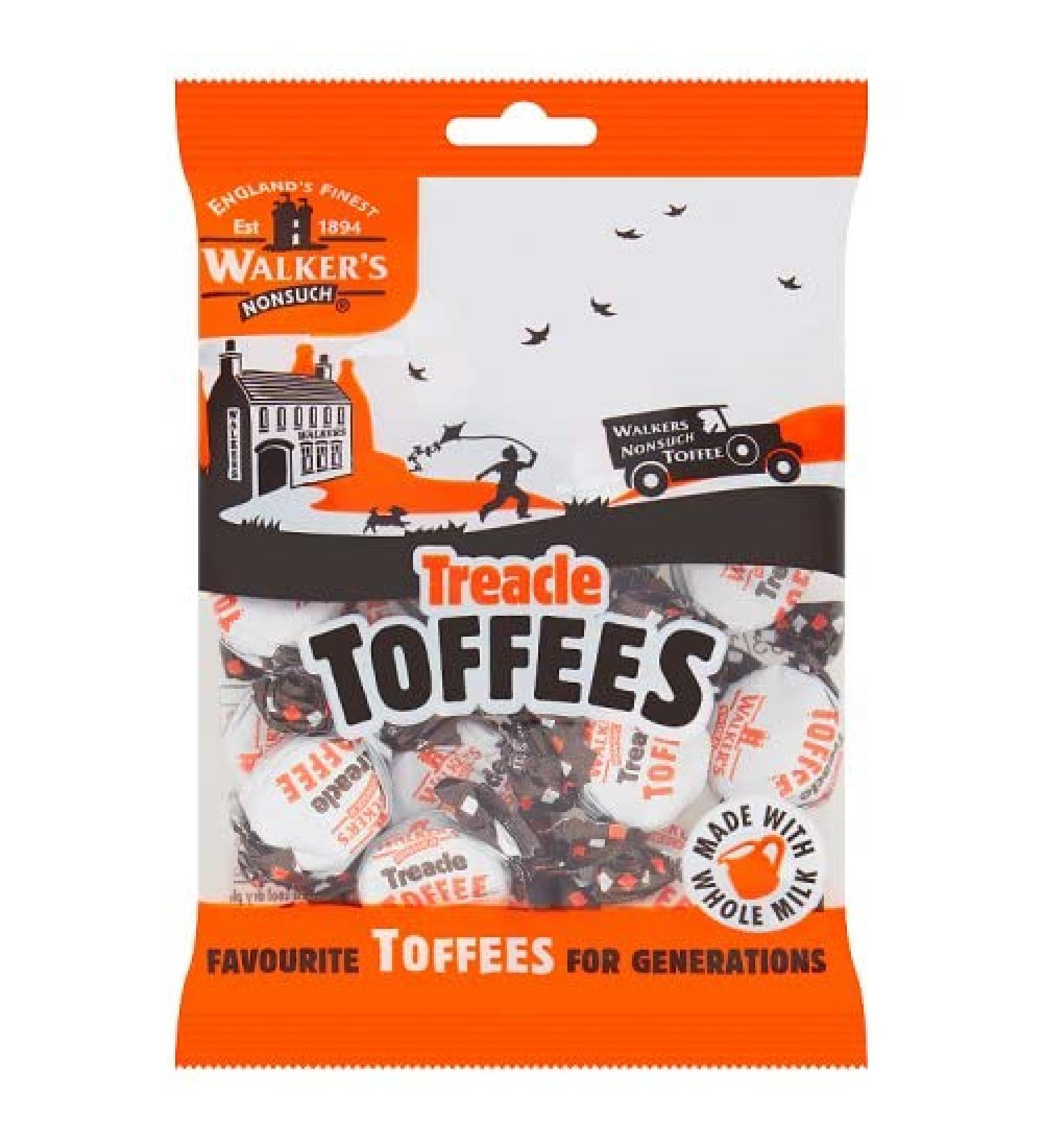 Walker's Nonsuch Treacle Toffees Dabs - Indulge in Toffee Heaven A Decadent 500g Delight for True Toffee Connoisseurs! Sold by Sweetalicious