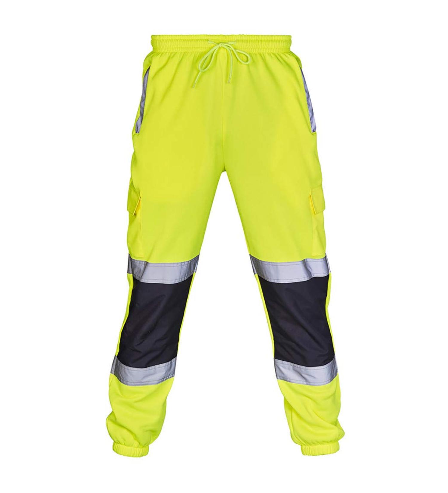 Ronony Men's Reflective Training Trousers | Lightweight Gym & Jogging Pants | Cargo Style Fitness & Leisure Wear in Green - Buy Online on SooperMarket.com