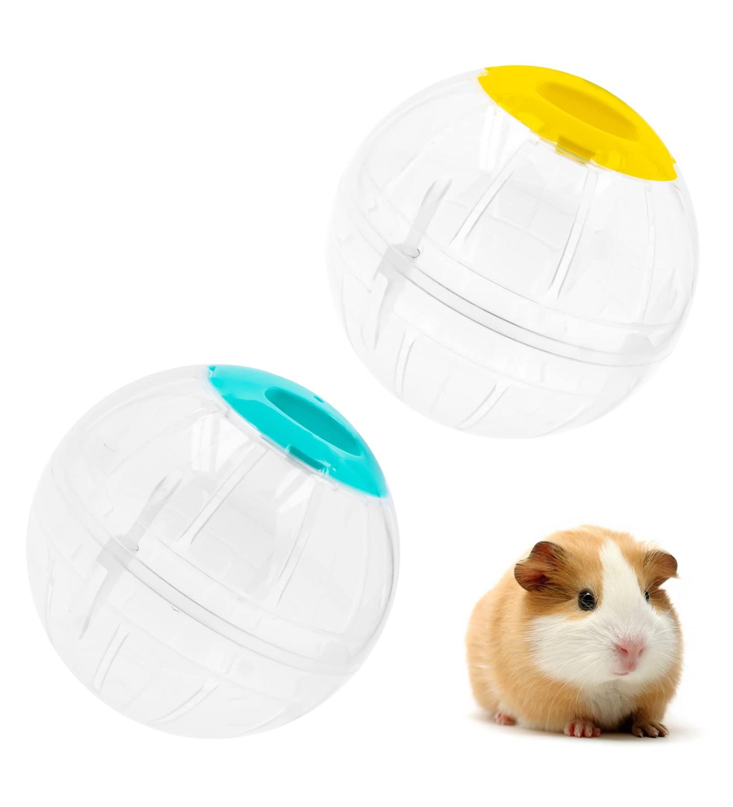 Hamster Exercise Ball 5.7 Inch Hamster Jogging Ball Pet Clear Exercise Wheel Running Ball 2-Pack Hamster Activity Ball for Mice Rat - Buy Online on SooperMarket.com